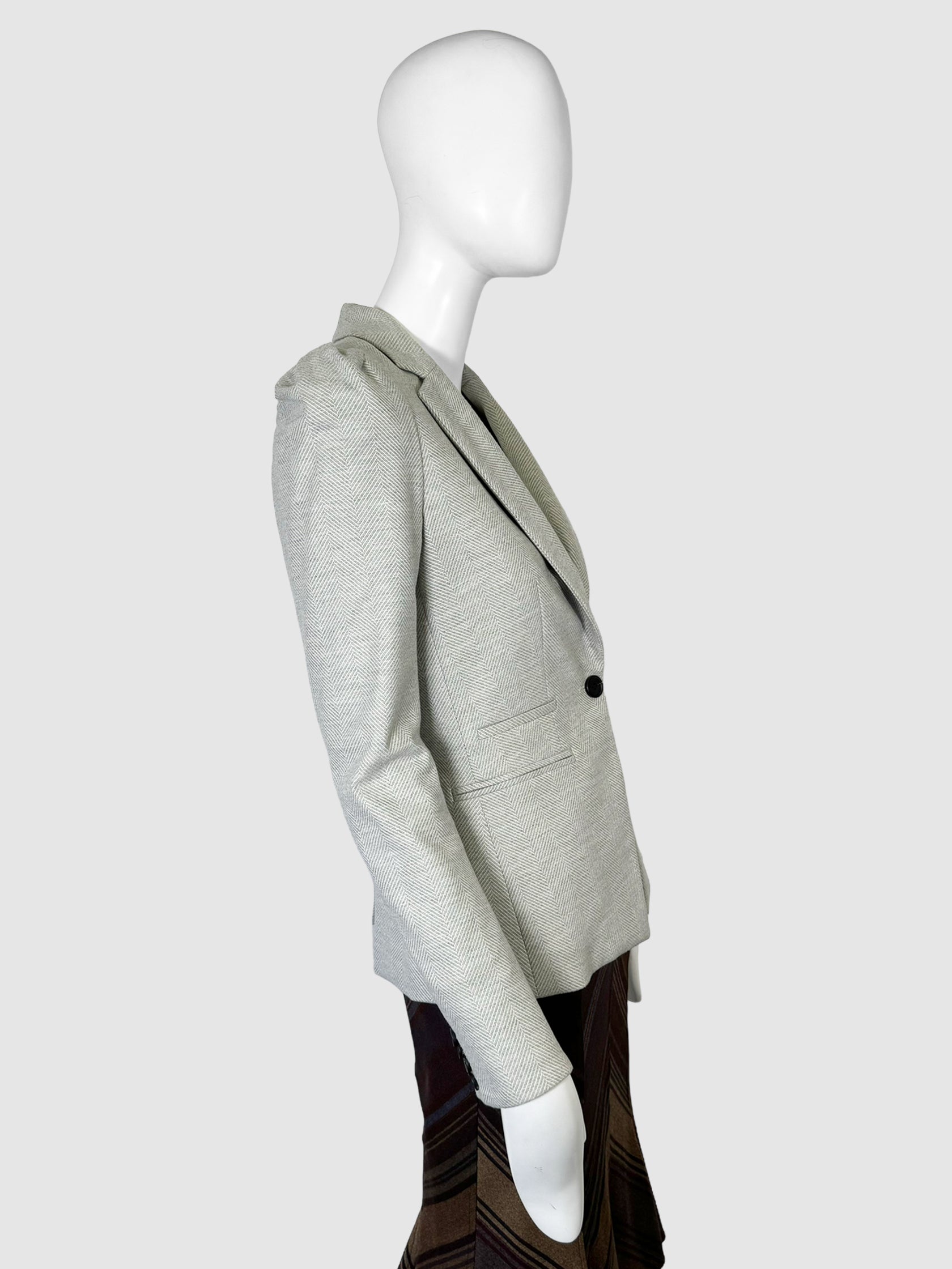 Single-Button Blazer - Size 2