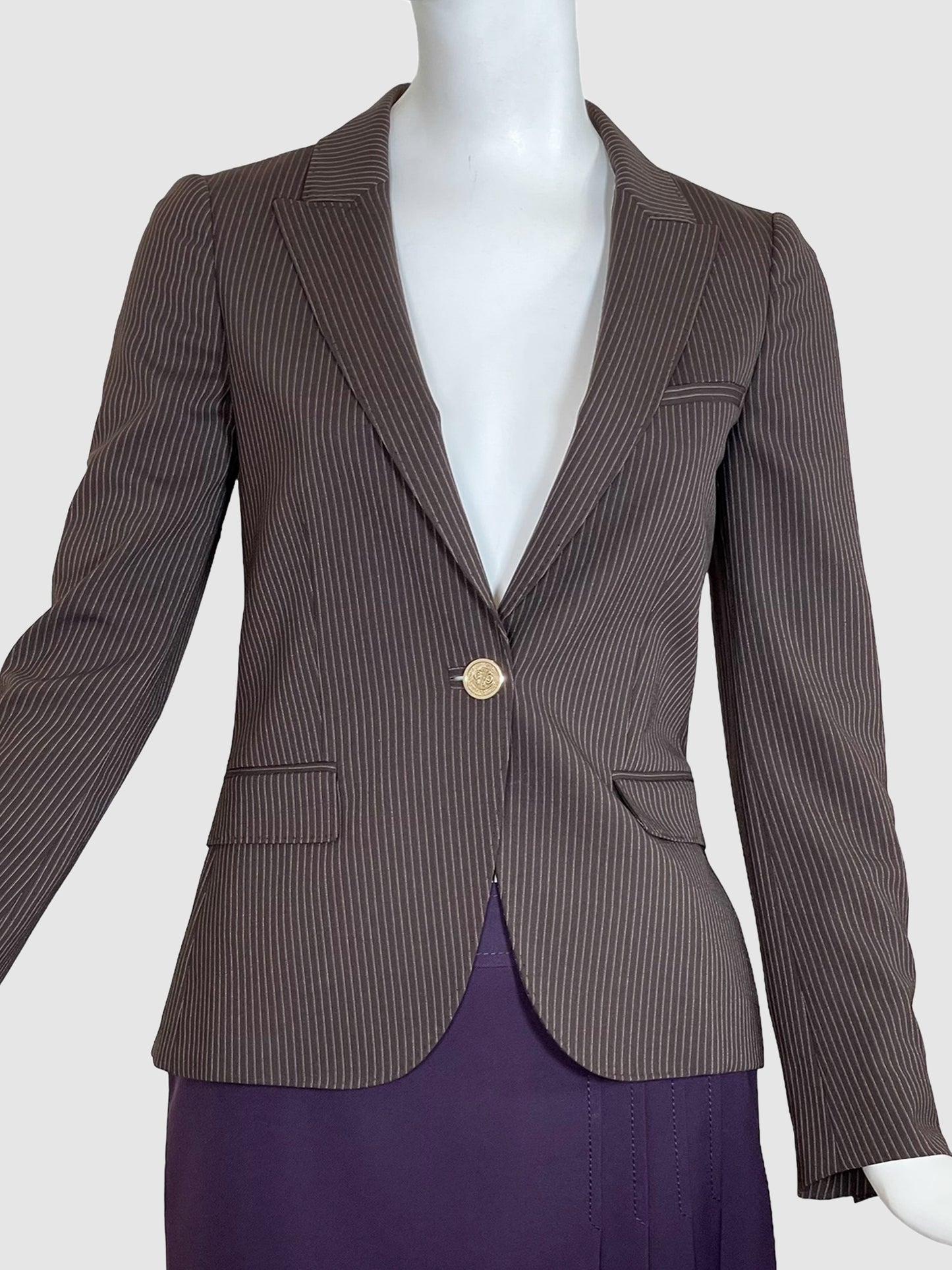 Gucci Pinstripe Tailored Blazer - Size 38