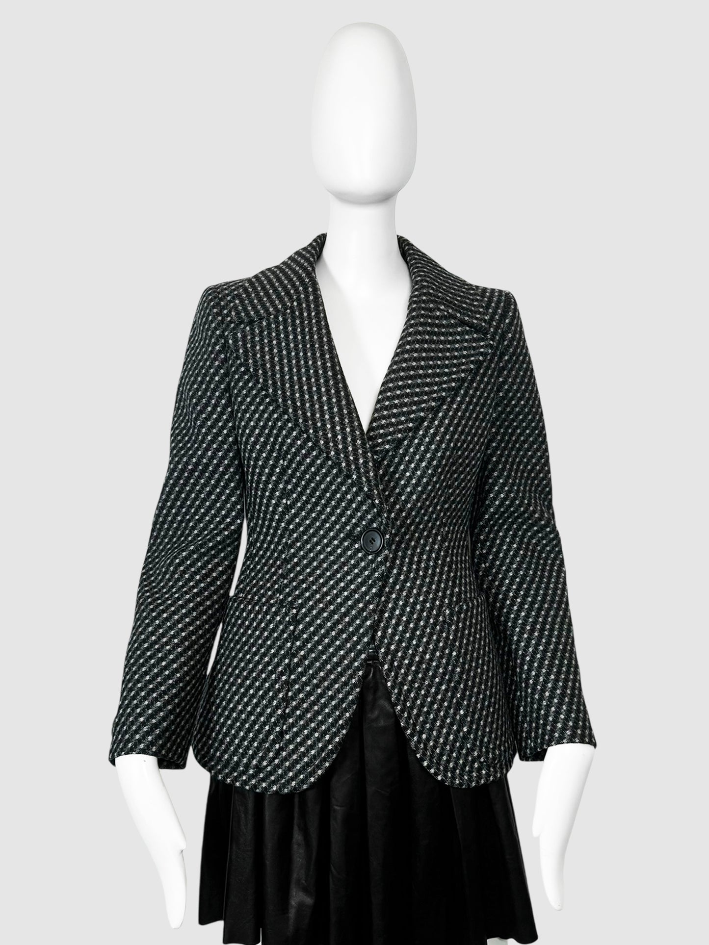 Tweed Wool Blazer - Size 40