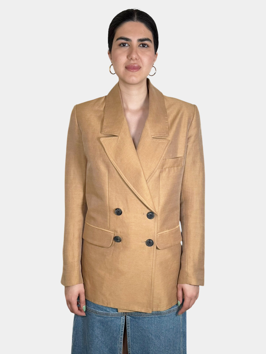 Oversized Double-Breasted Blazer