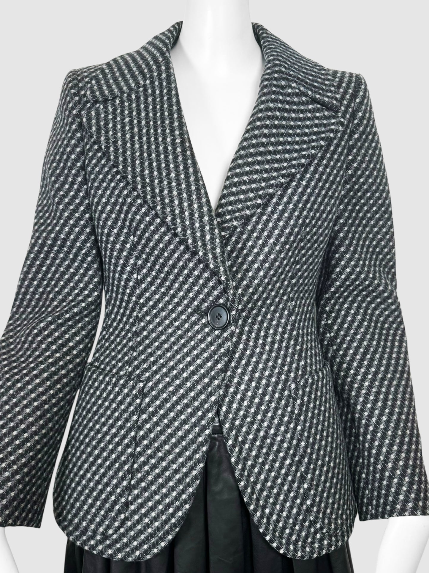 Tweed Wool Blazer - Size 40