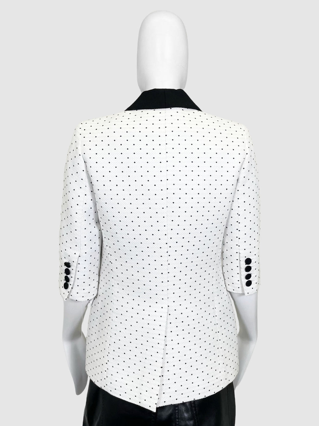 Short Sleeve Polka Dot Blazer - Size 4