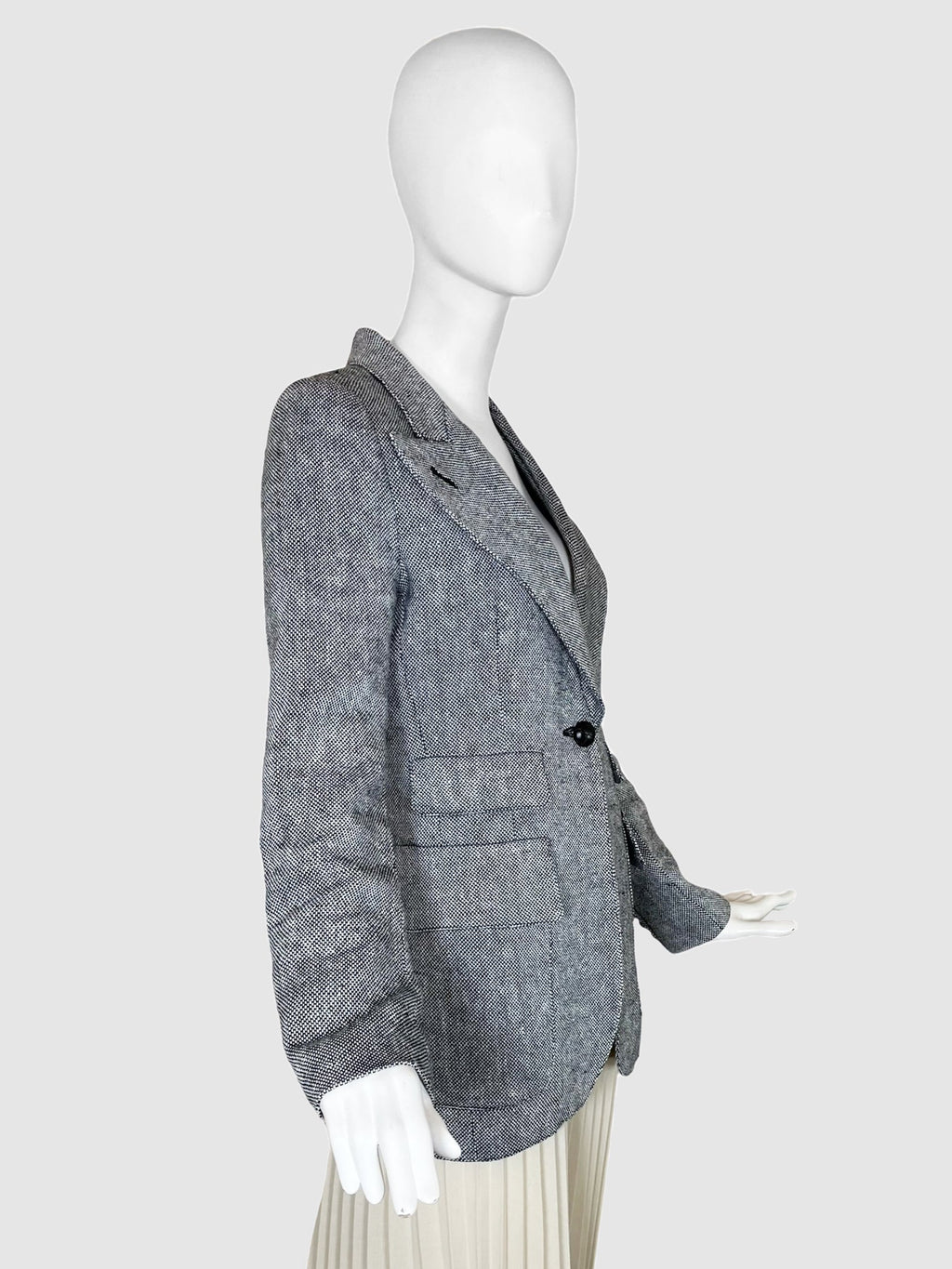 Smythe Double Pocket Linen Blazer - Size 6