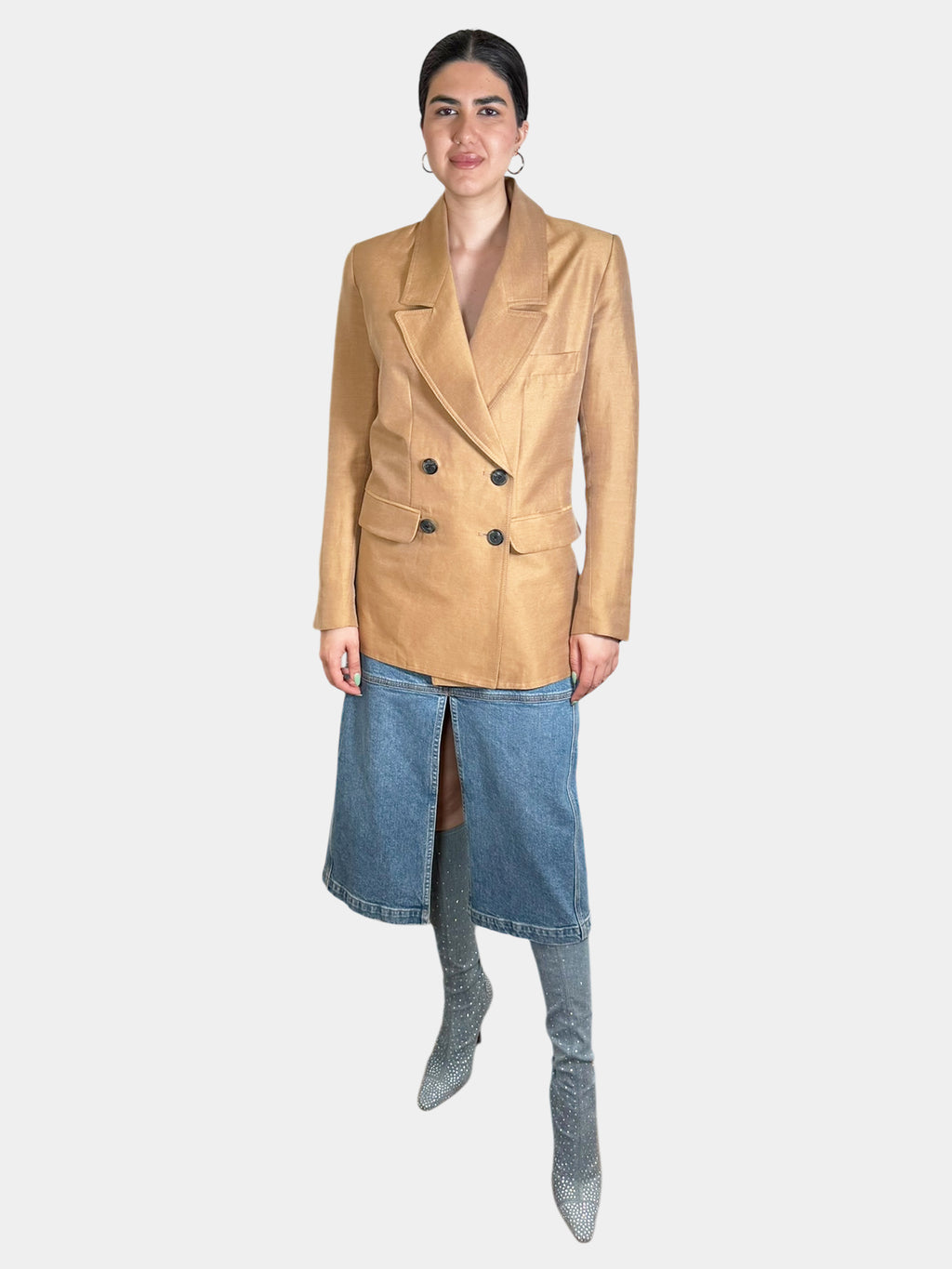 Oversized Double-Breasted Blazer