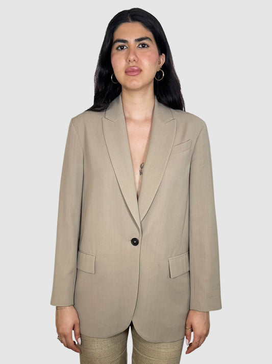 Wool Single-Breasted Blazer