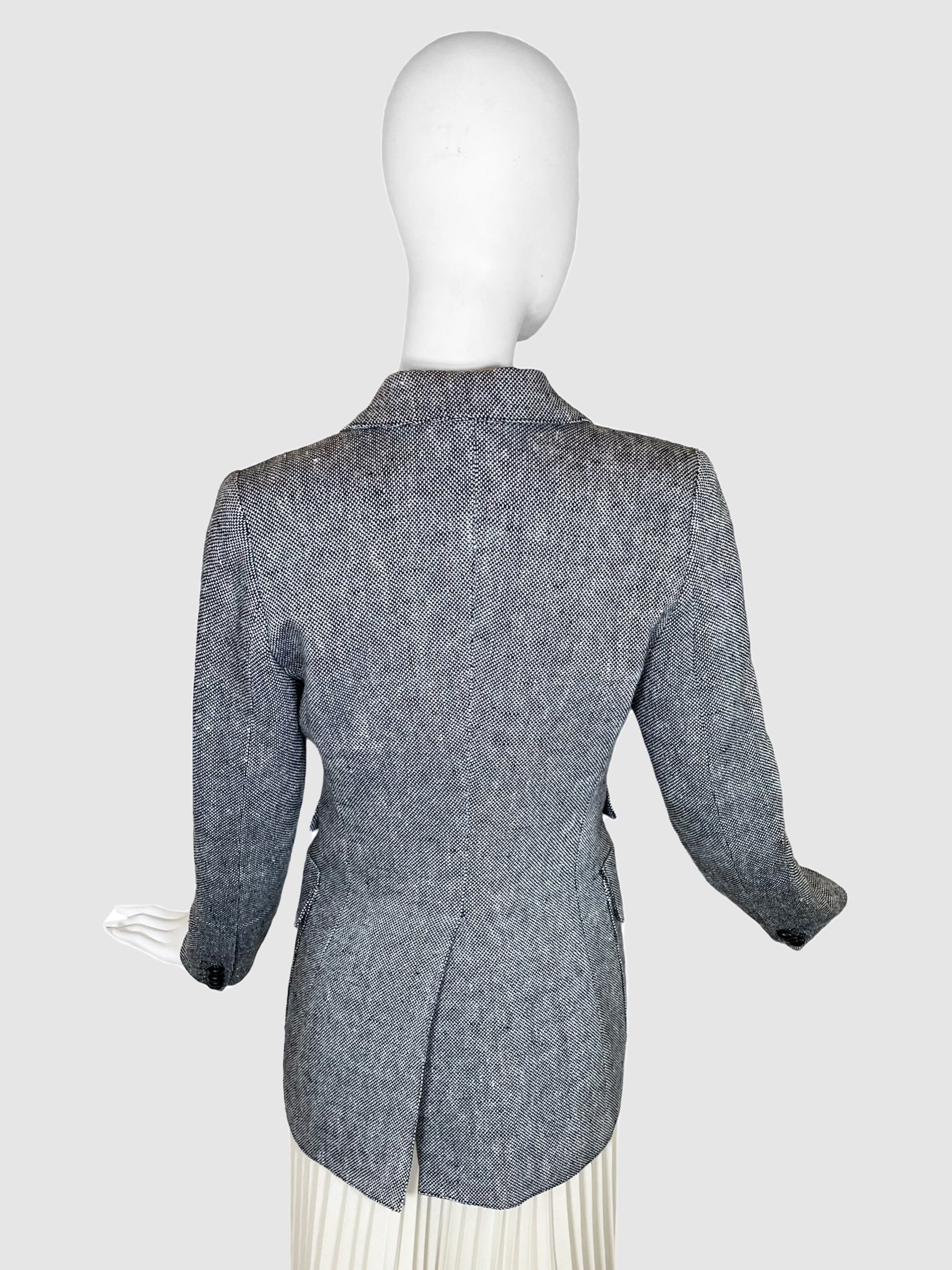 Smythe Double Pocket Linen Blazer - Size 6