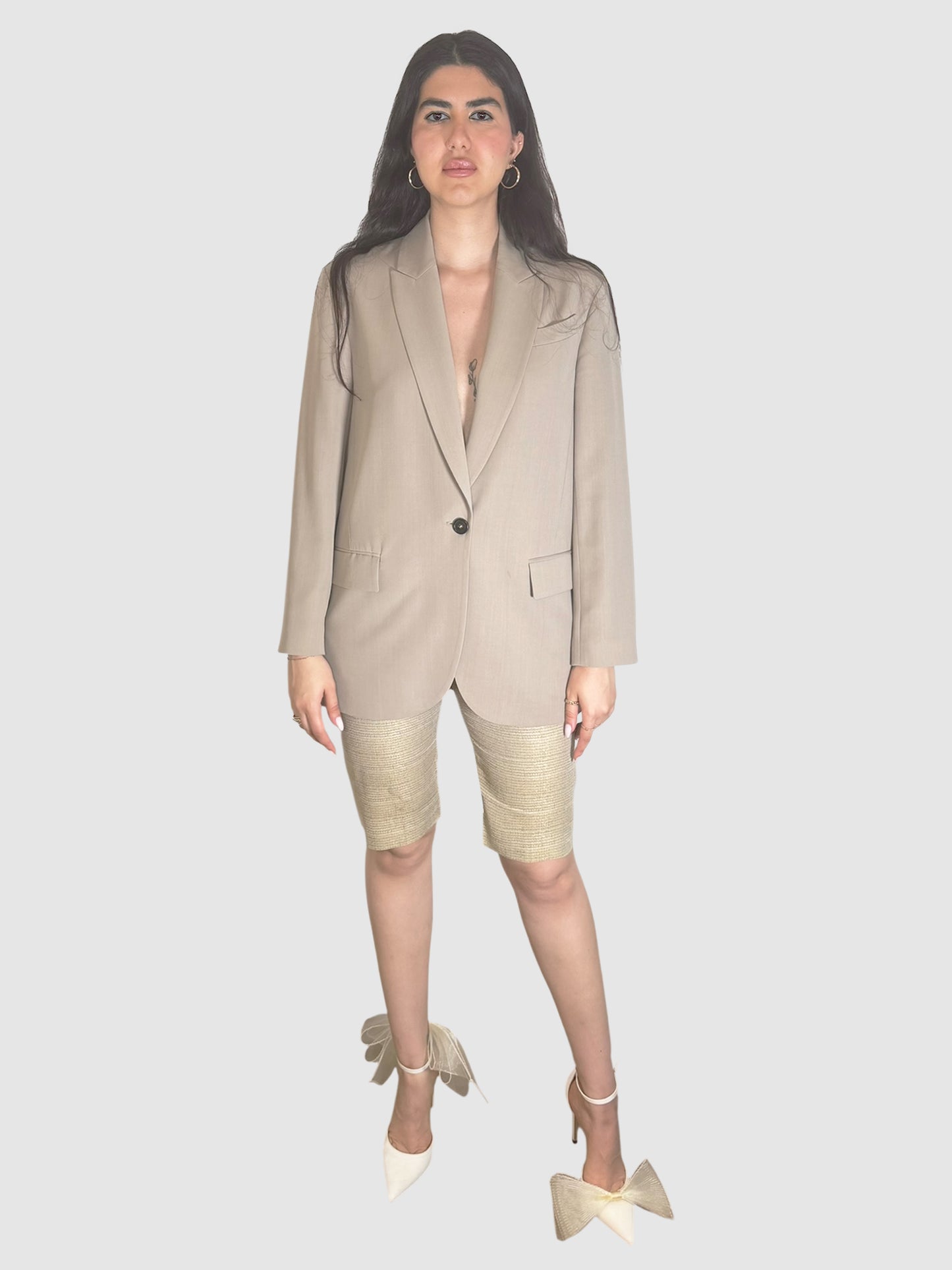 Wool Single-Breasted Blazer