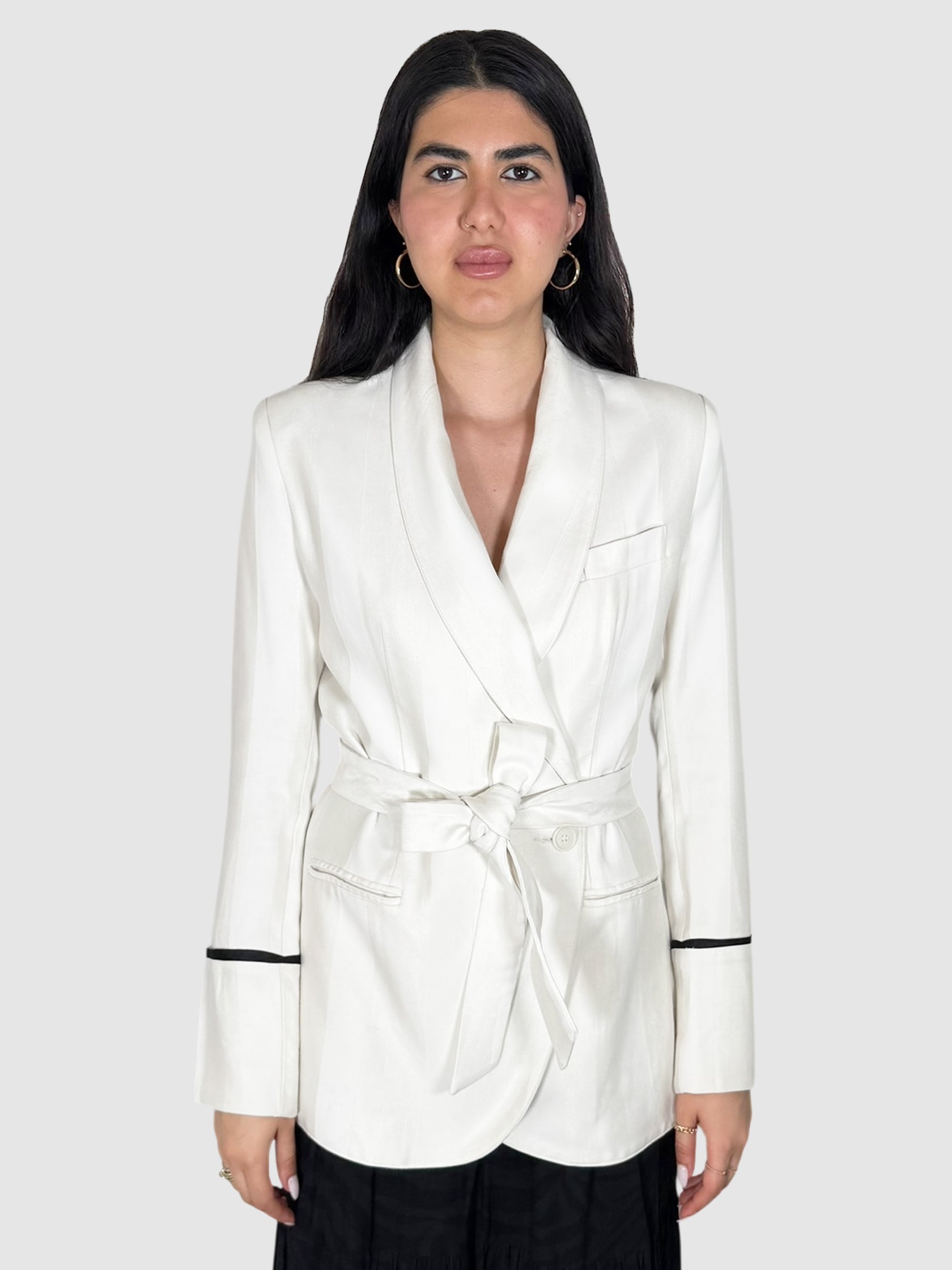 Crossover Belted Blazer