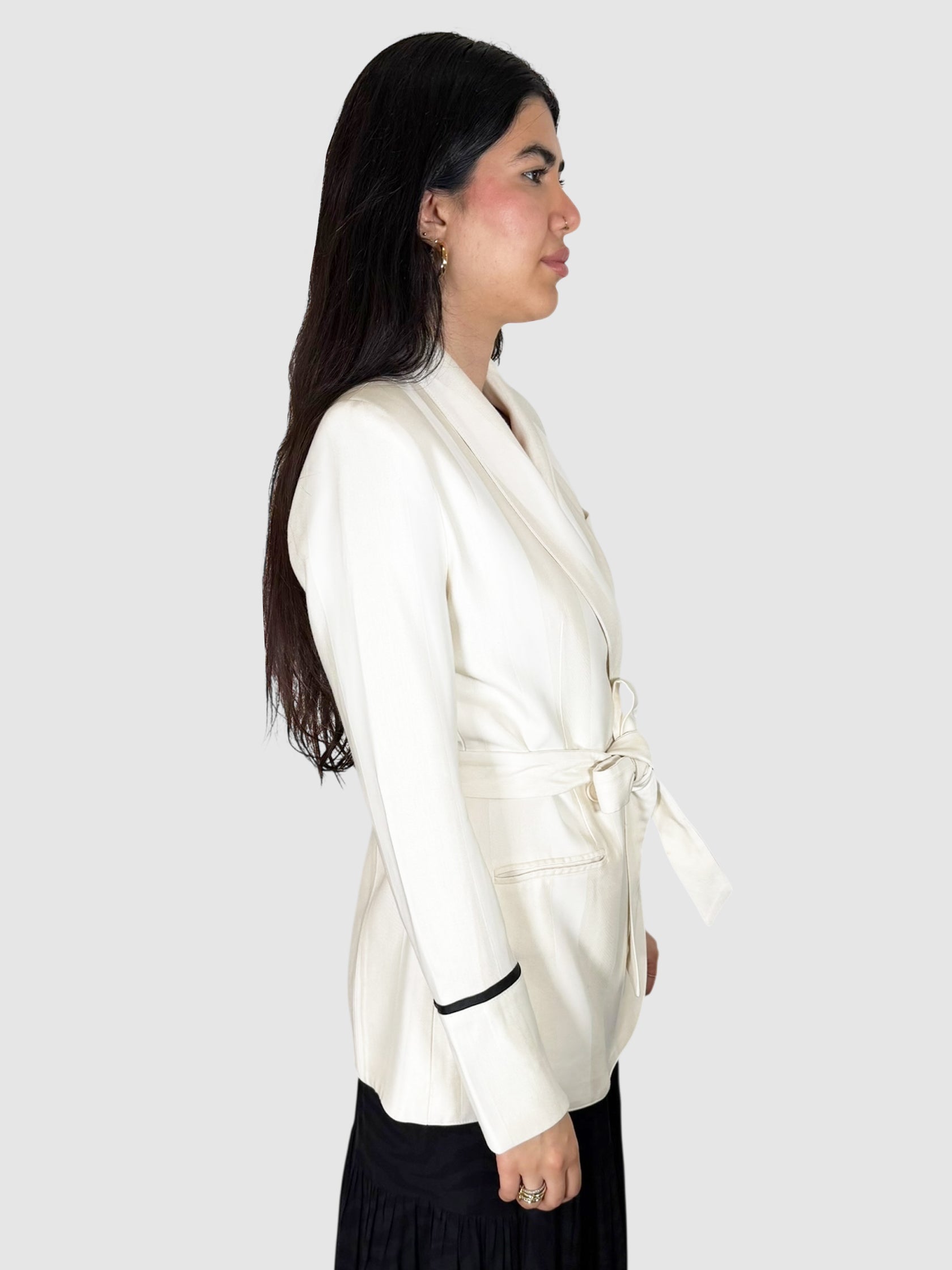 Crossover Belted Blazer