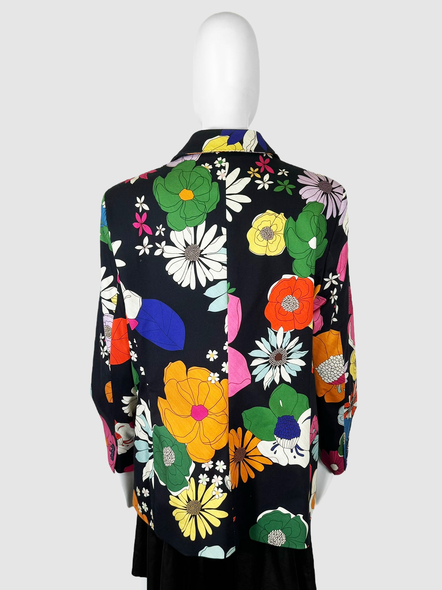 Floral Print Blazer - Size 48