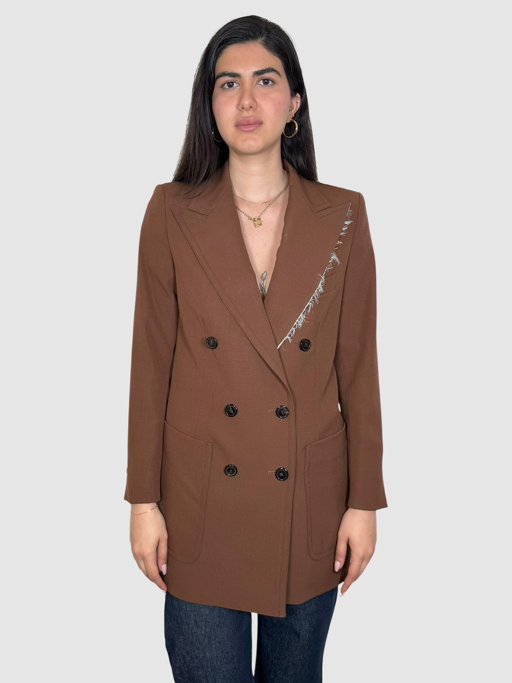 Bylee Raw-Edge Blazer