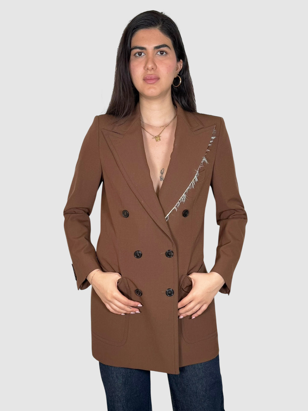 Bylee Raw-Edge Blazer