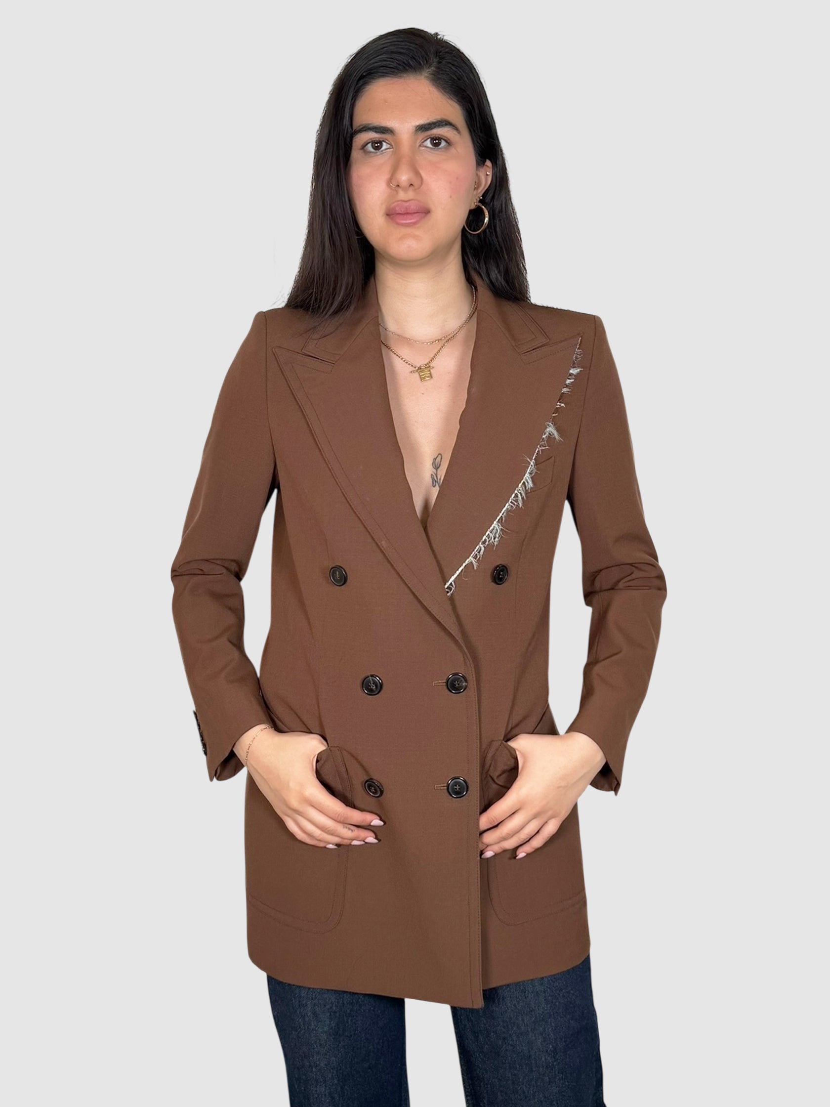 Bylee Raw-Edge Blazer