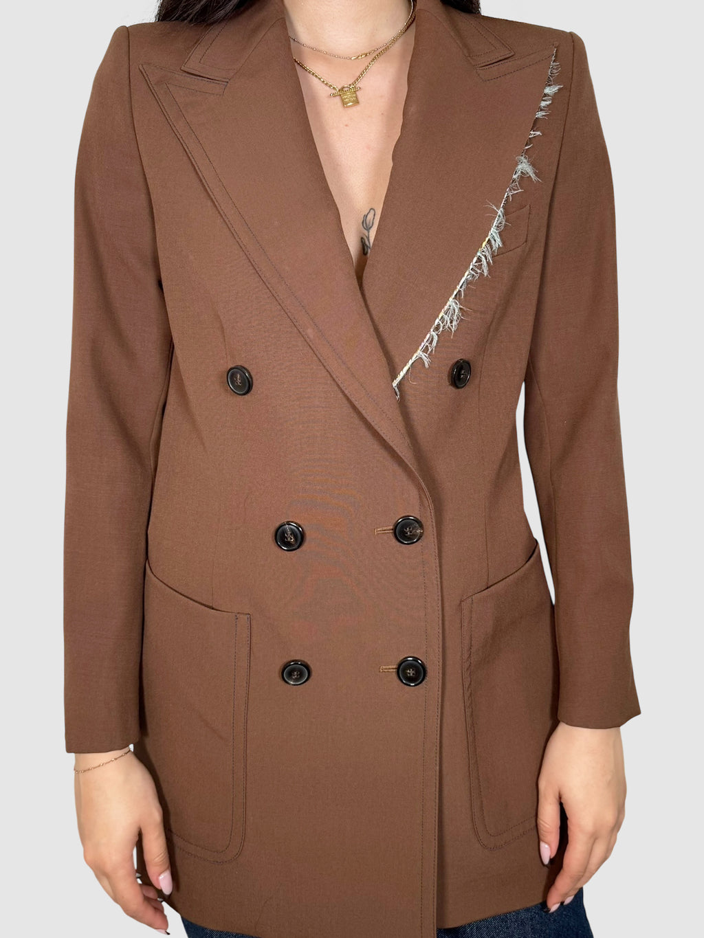 Bylee Raw-Edge Blazer