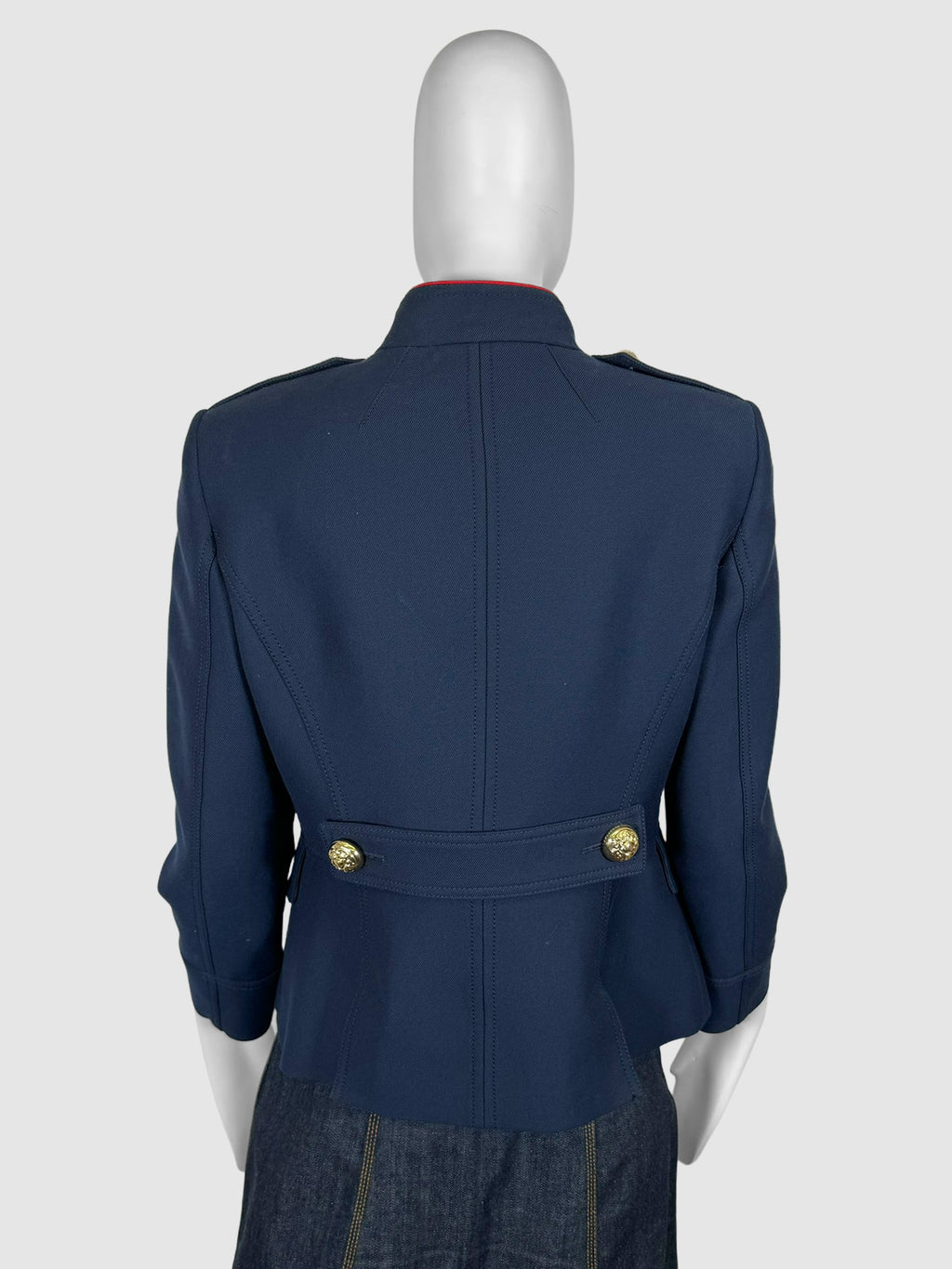 Button-Up Military Jacket - Size 6