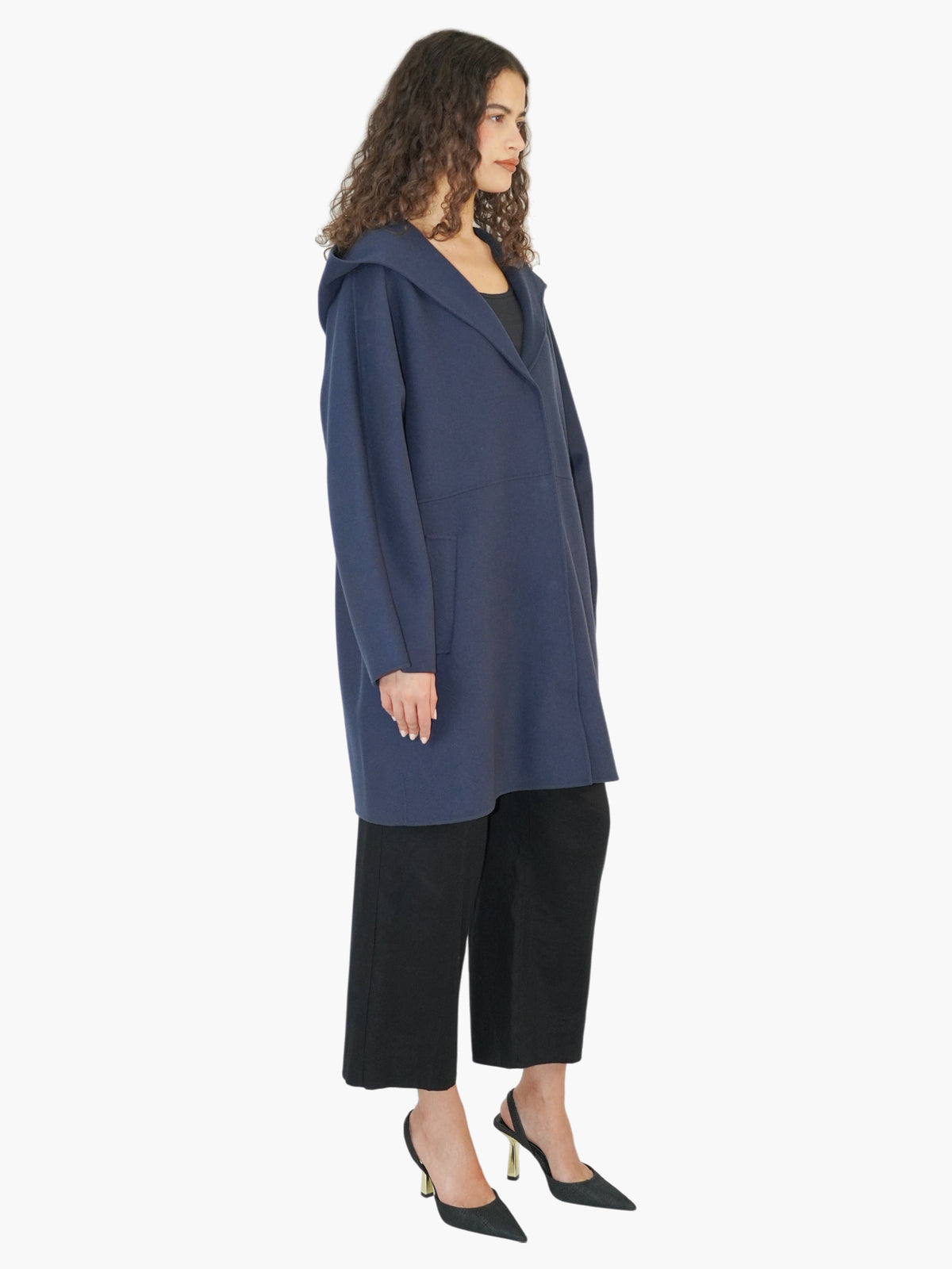 Wool Hooded Coat