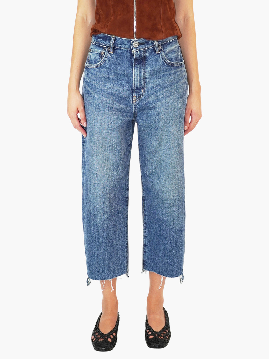 Cropped Straight Jeans