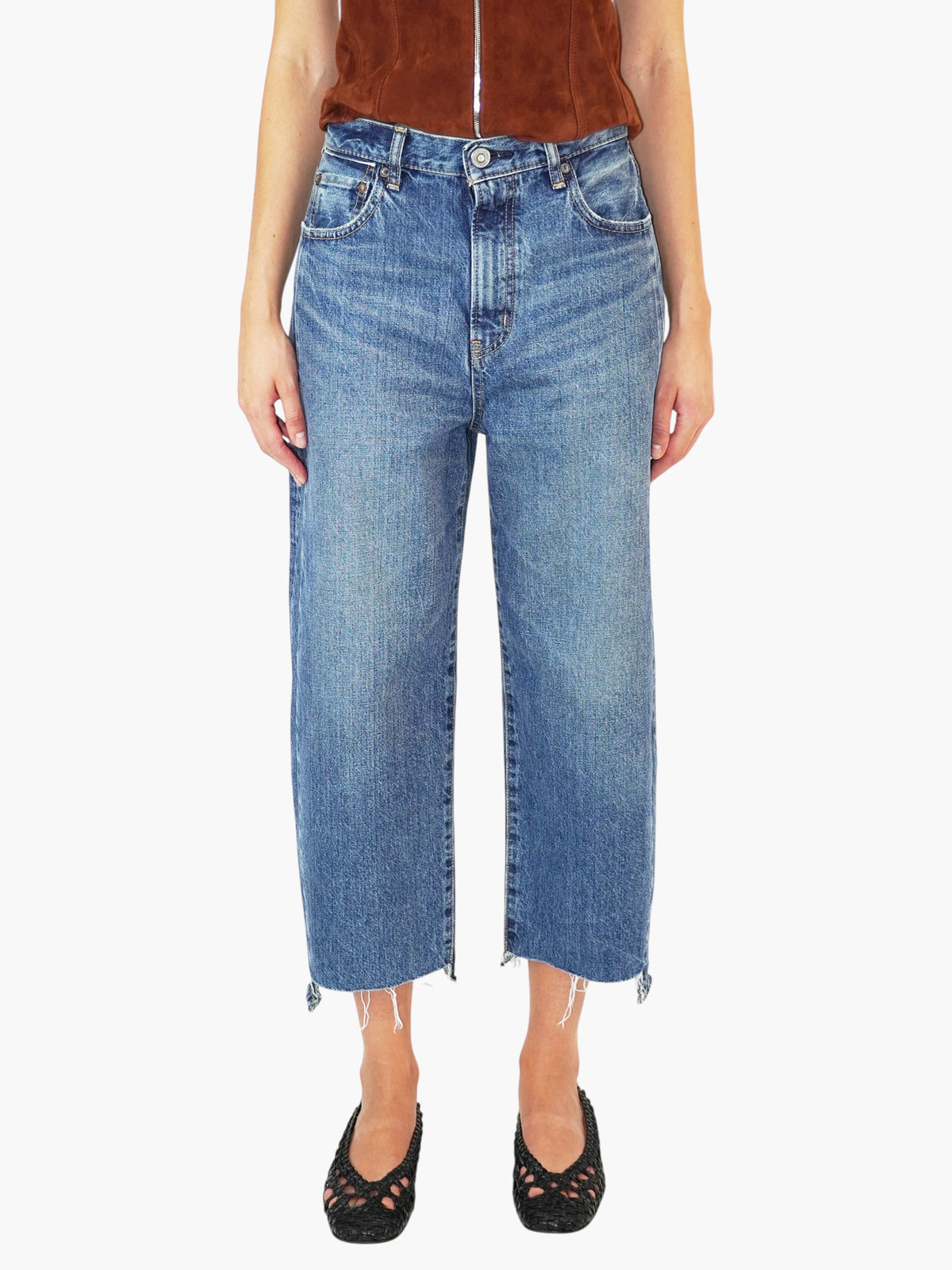Cropped Straight Jeans