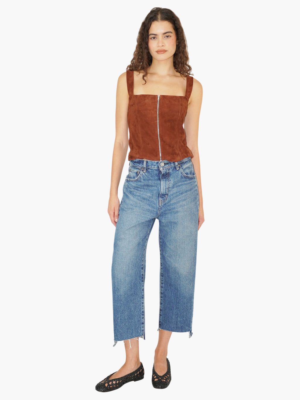 Cropped Straight Jeans