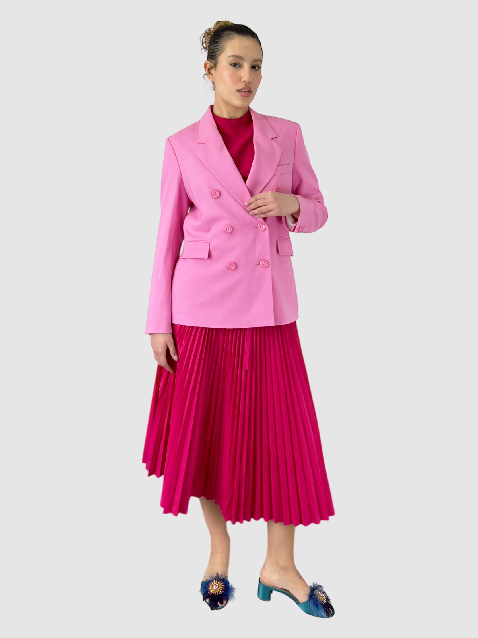 Wool Double-Breasted Blazer