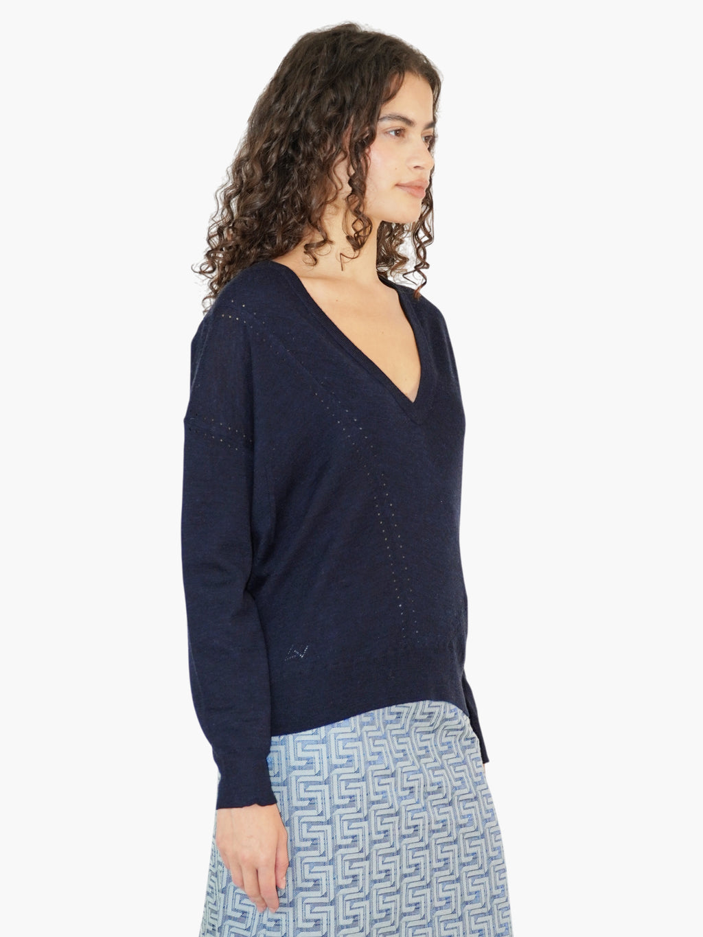Wool V-Neck Sweater