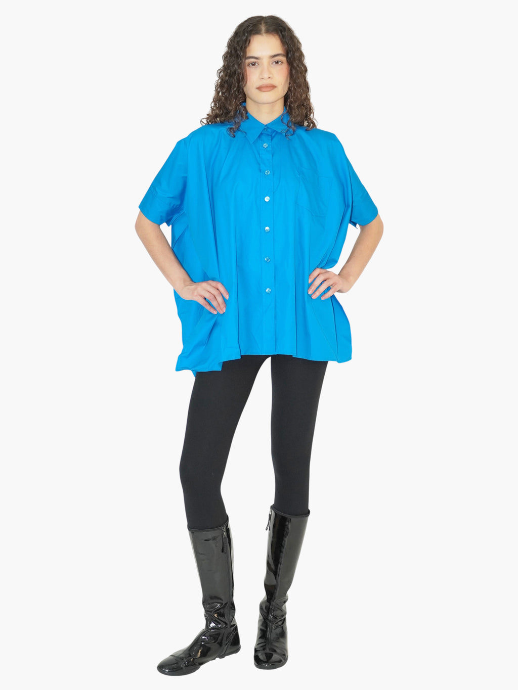 Oversized Button-Up Top