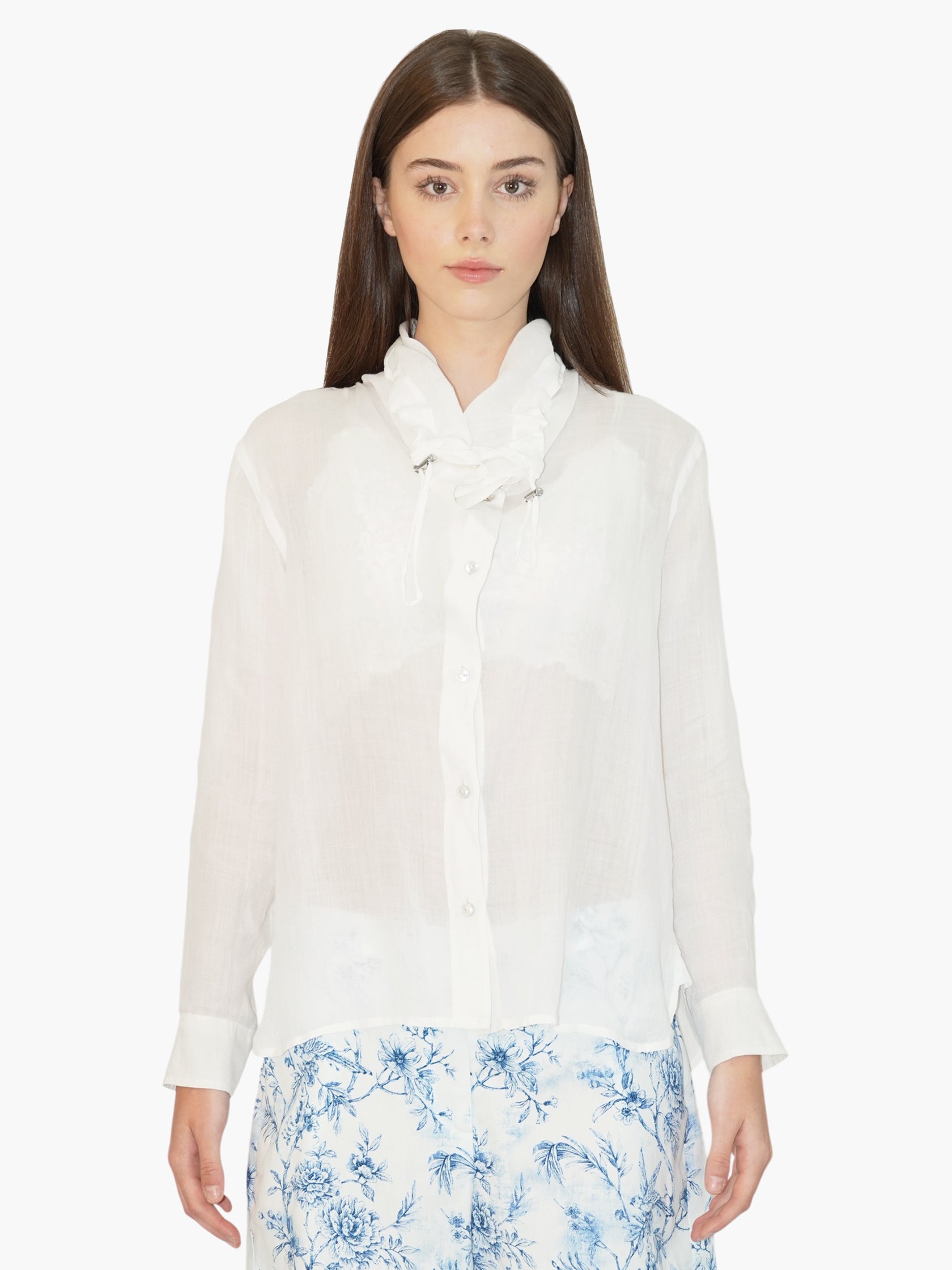 Sheer Linen Top