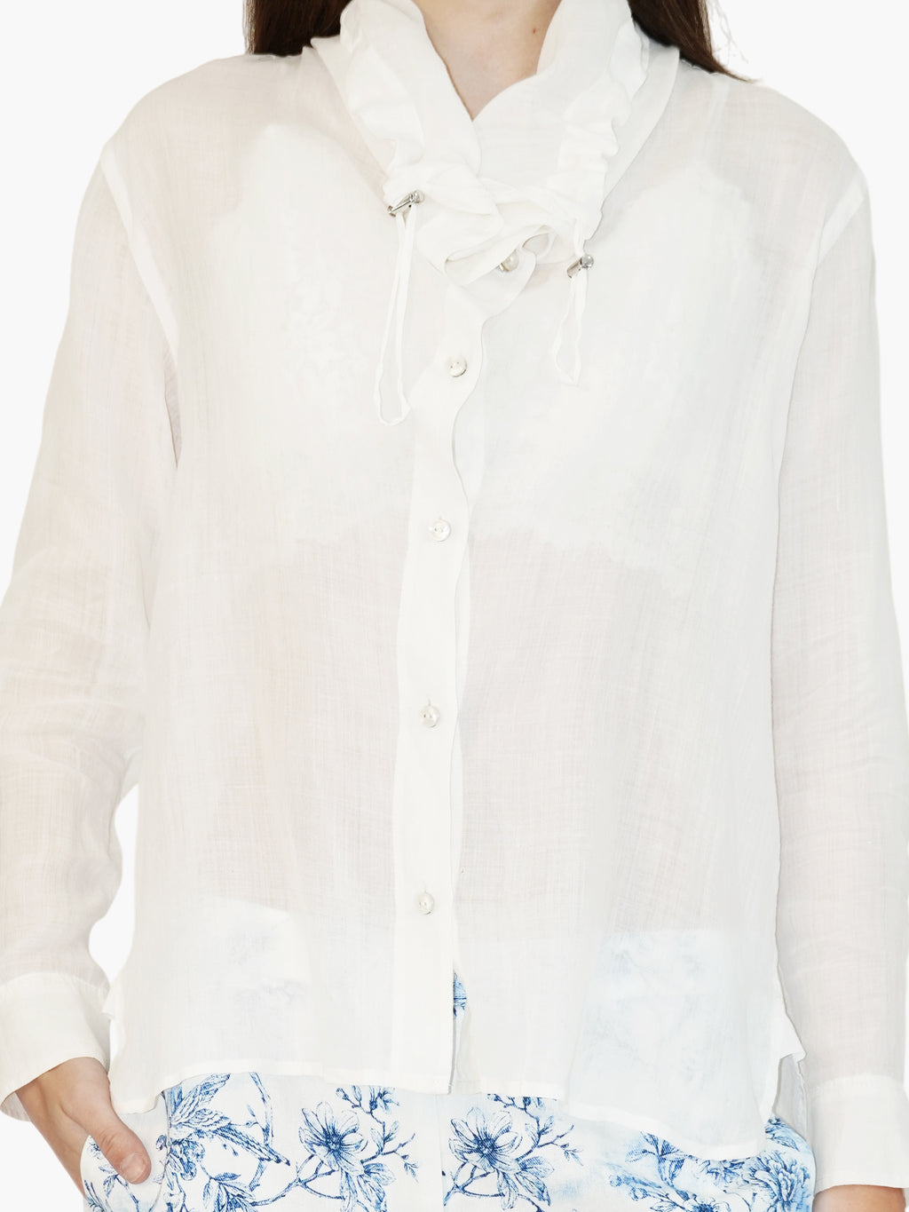Sheer Linen Top