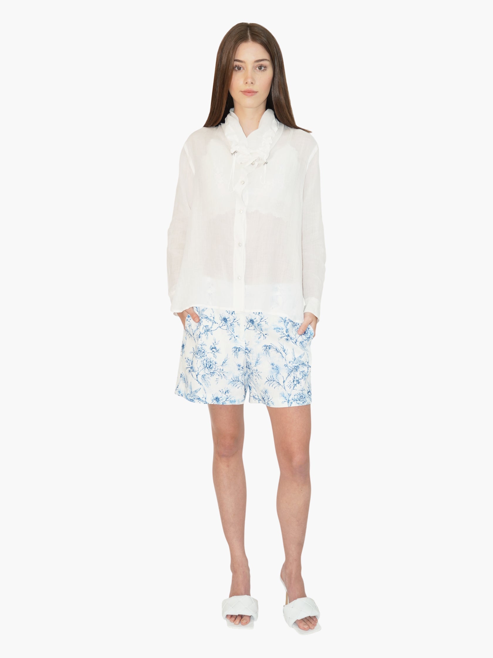 Sheer Linen Top