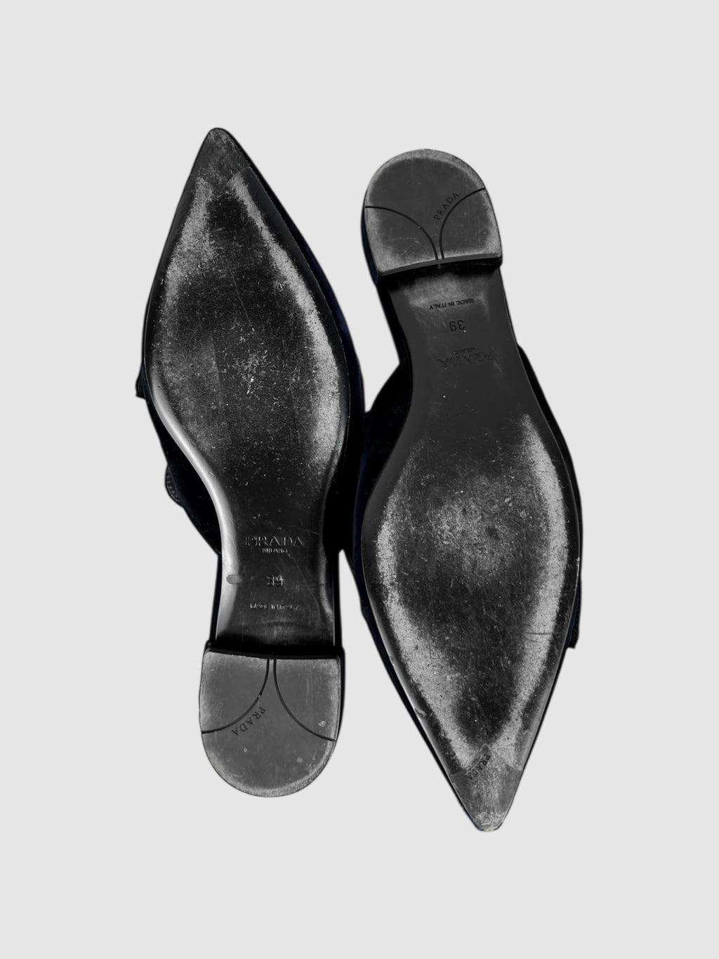Velvet Bow Mules