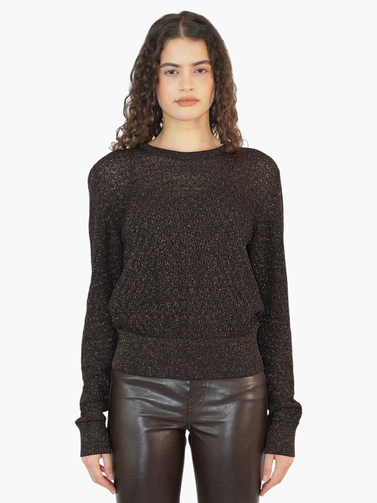 Metallic Knit Sweater