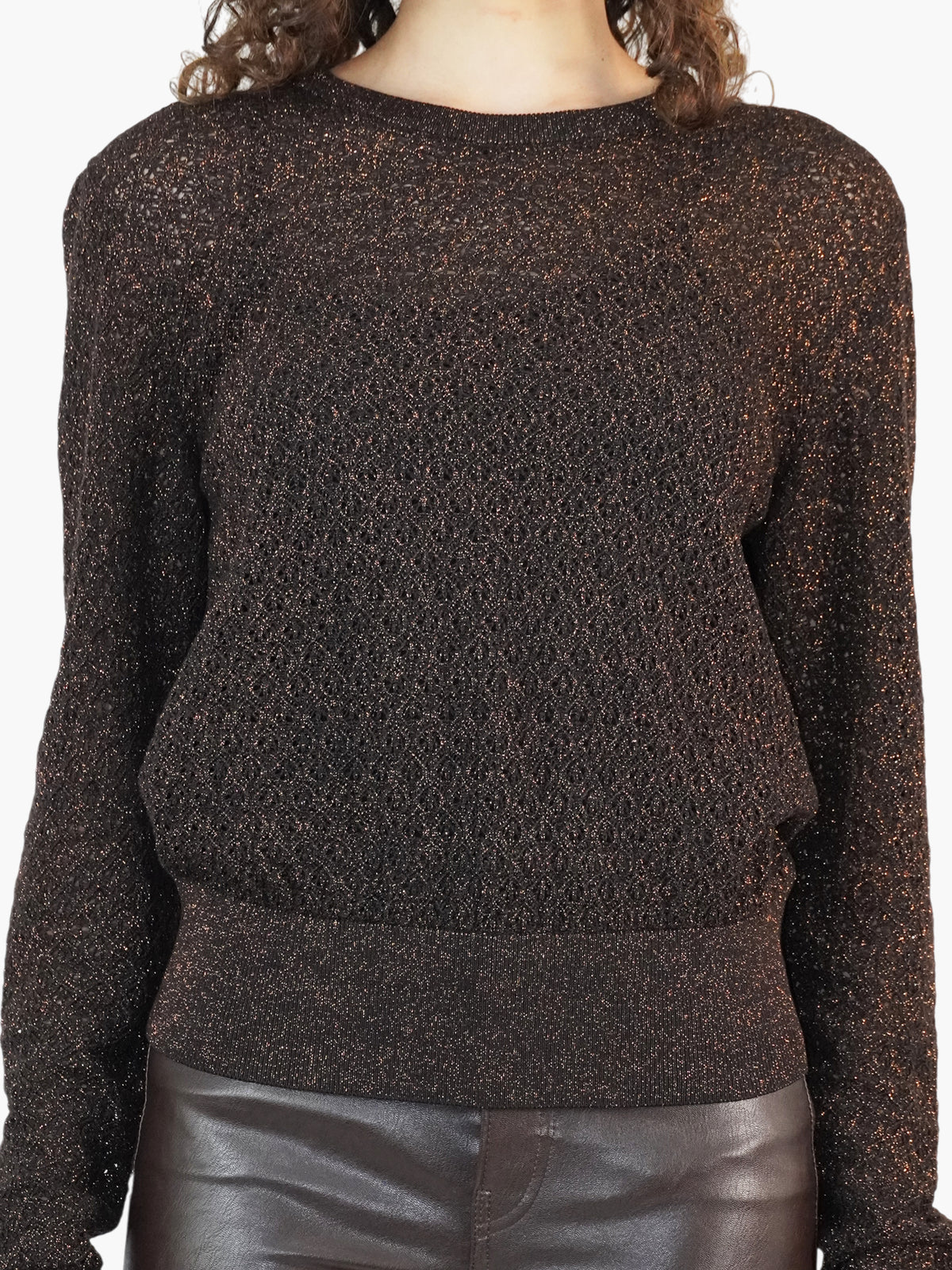 Metallic Knit Sweater