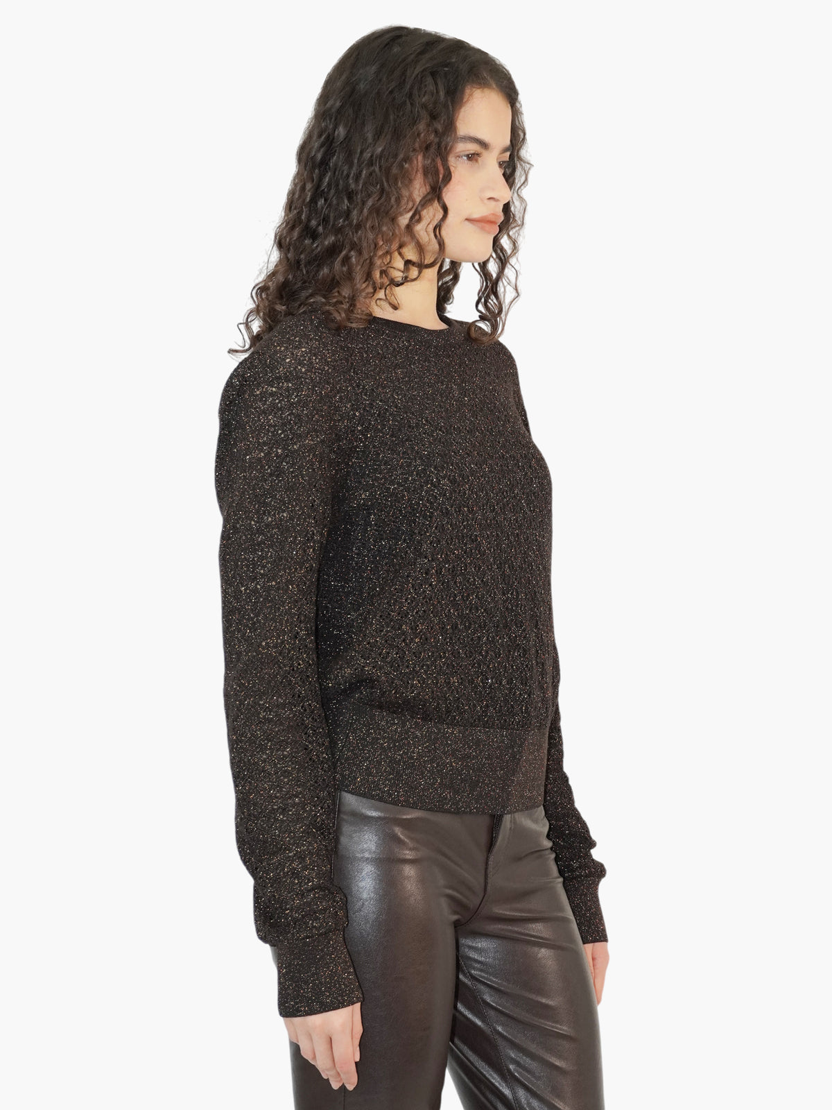 Metallic Knit Sweater