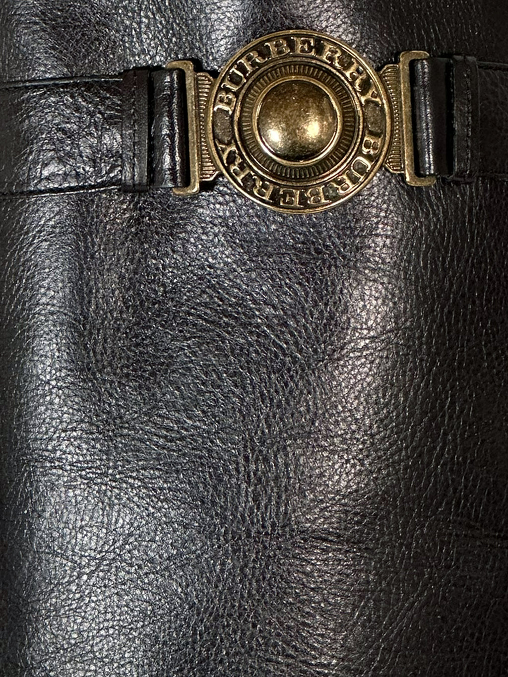 Leather Knee-High Boots - Size 8