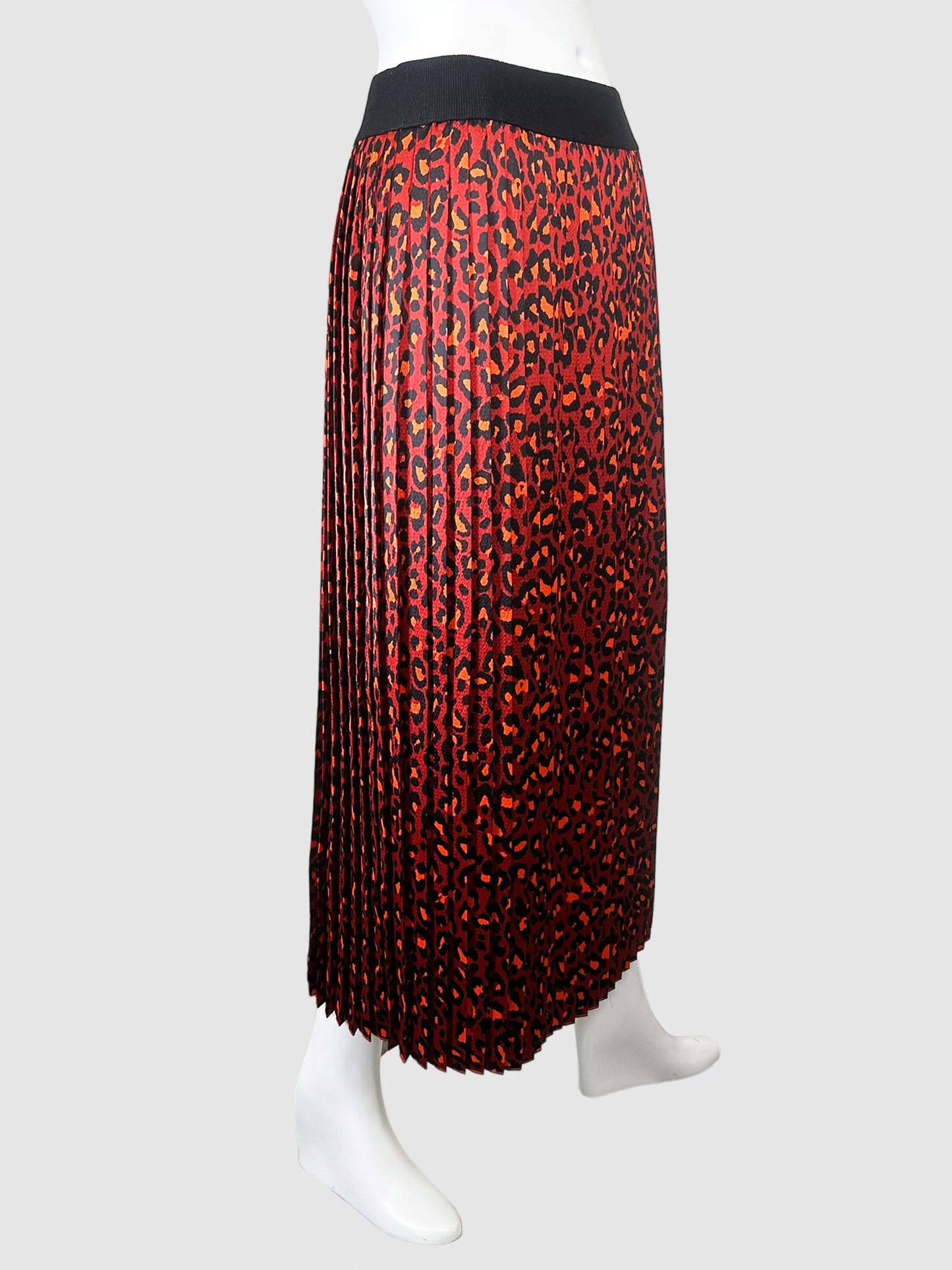 Hugo Boss Animal Print Pleated Skirt - Size 4