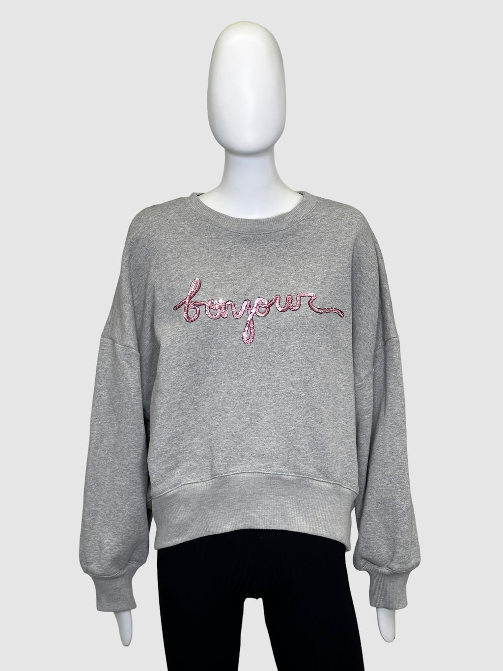 Cinq a Sept 'Bonjour' Sweatshirt - Size L