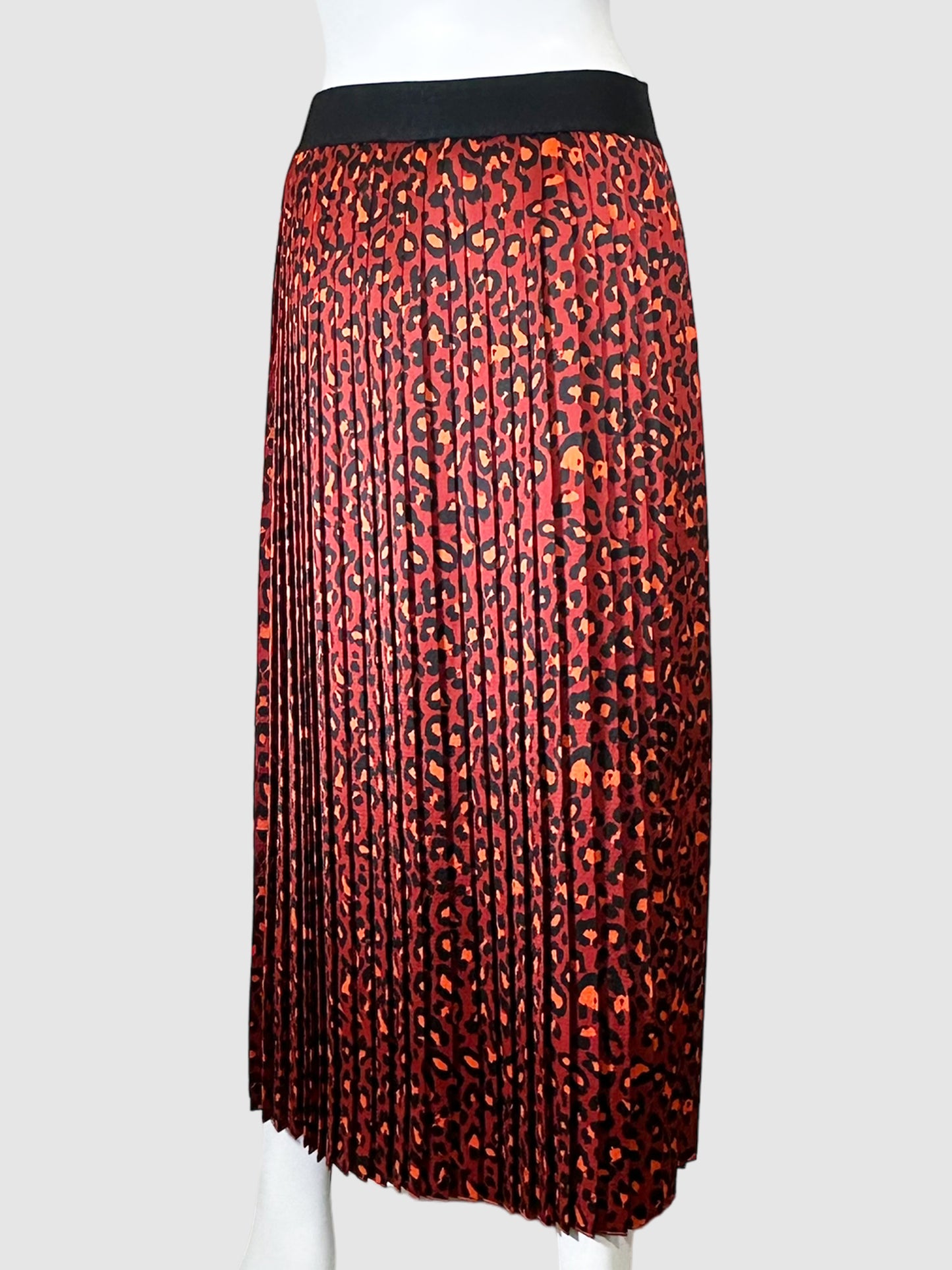 Hugo Boss Animal Print Pleated Skirt - Size 4