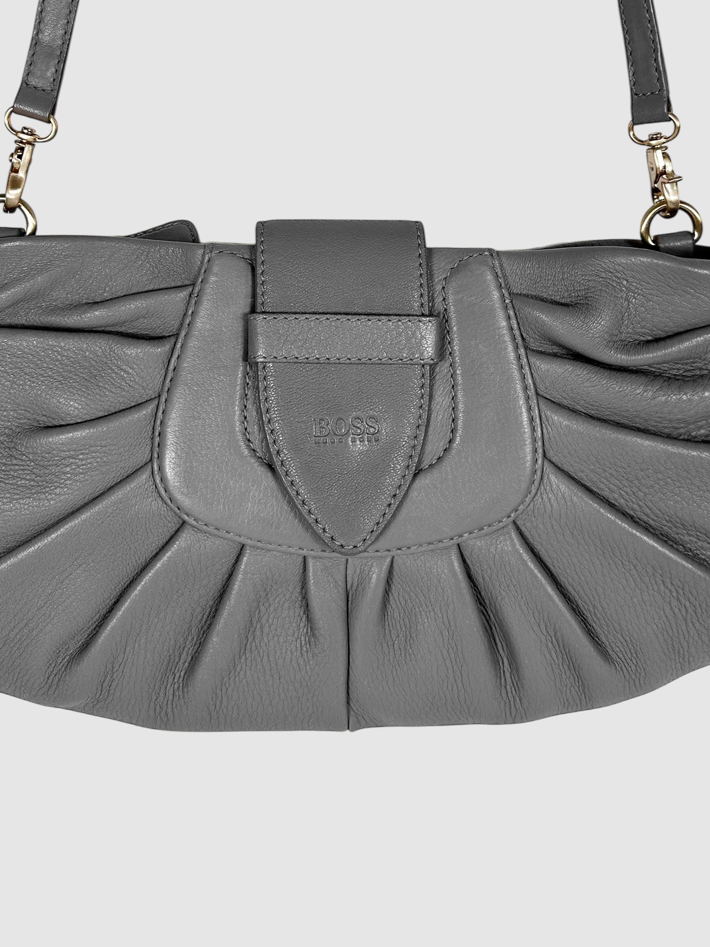 Large Pleated Clutch