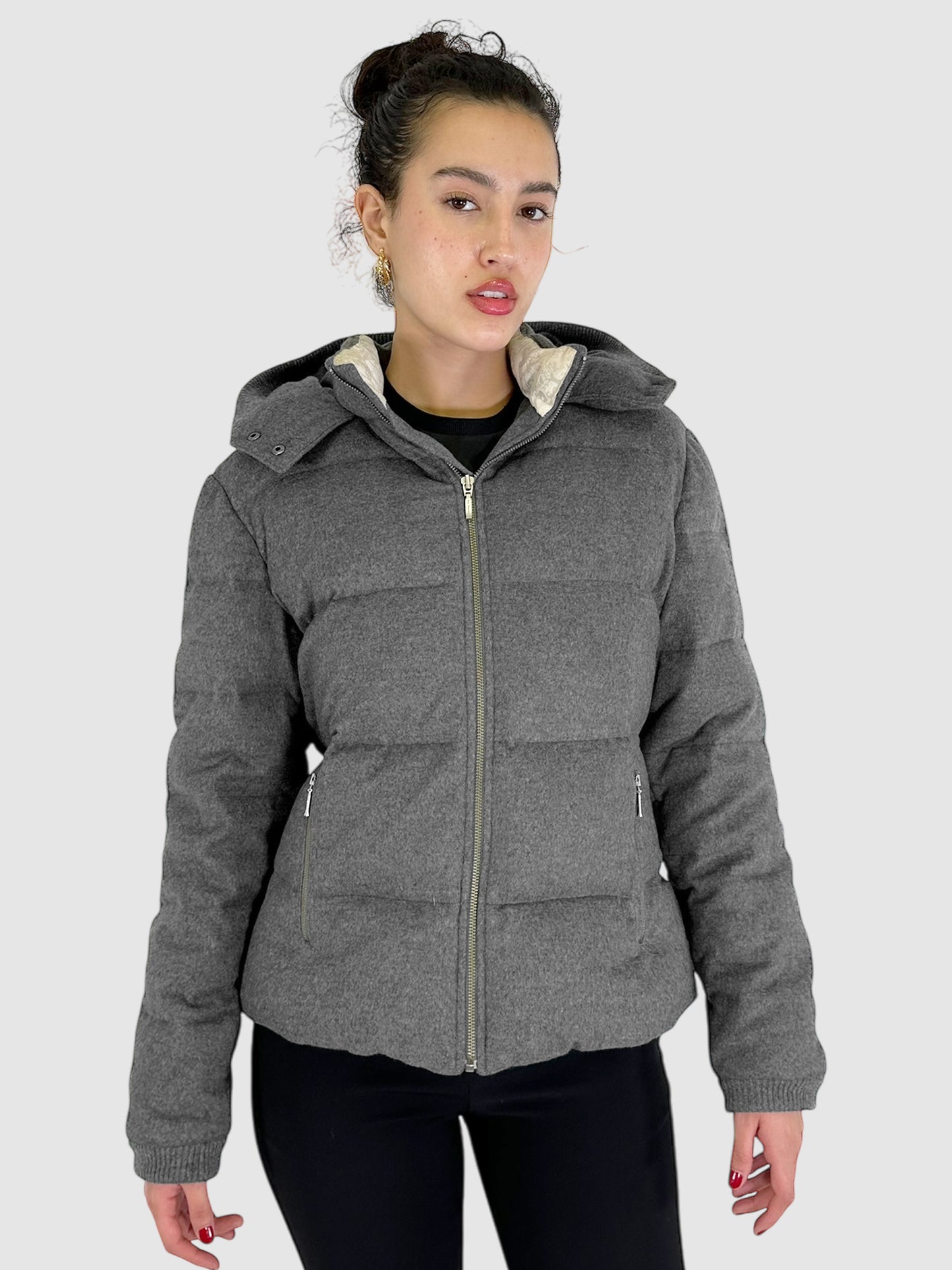 Quilted Cashmere Down Jacket - Size 44