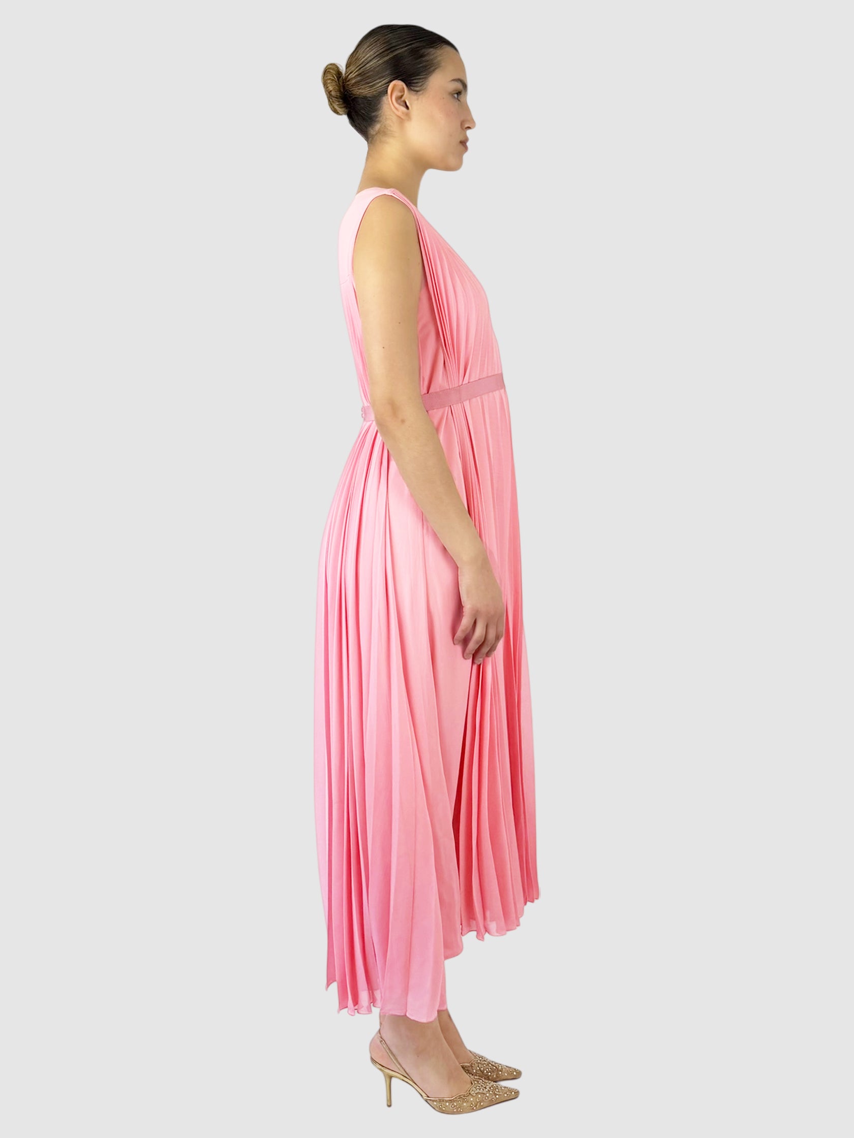 Plissé-Pleated Dress