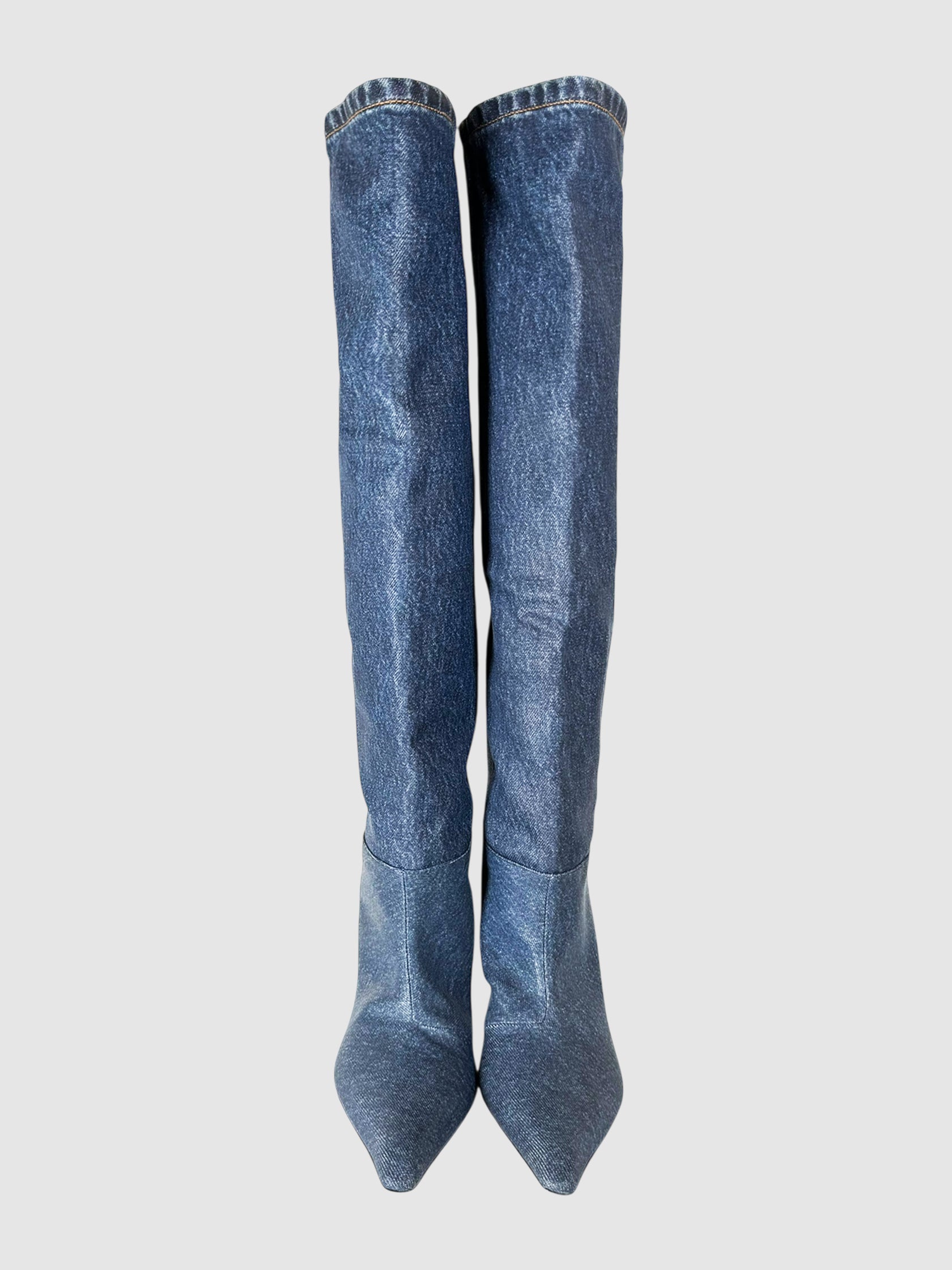 Tall Denim Boots