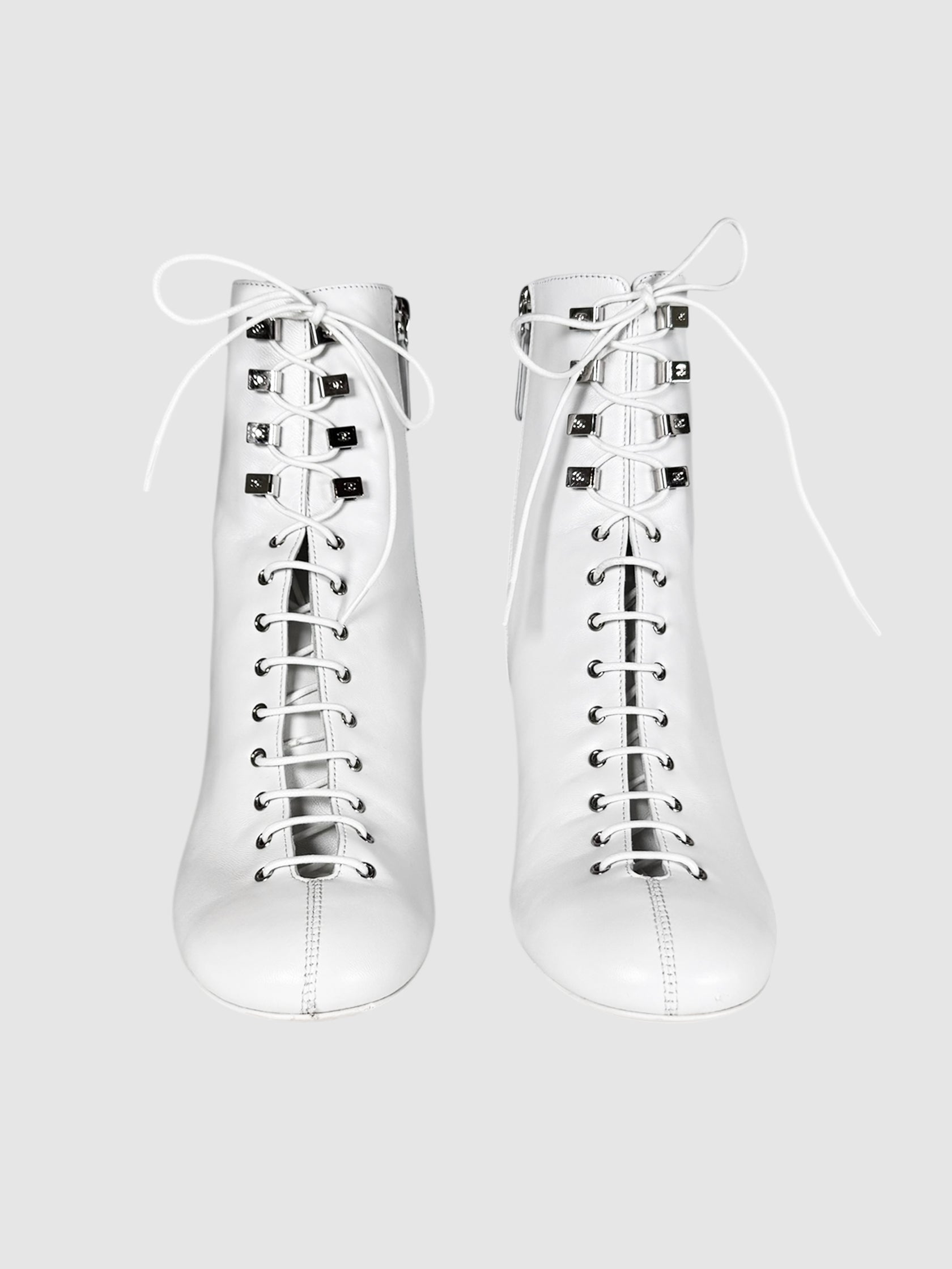 Leather Lace-Up Boots