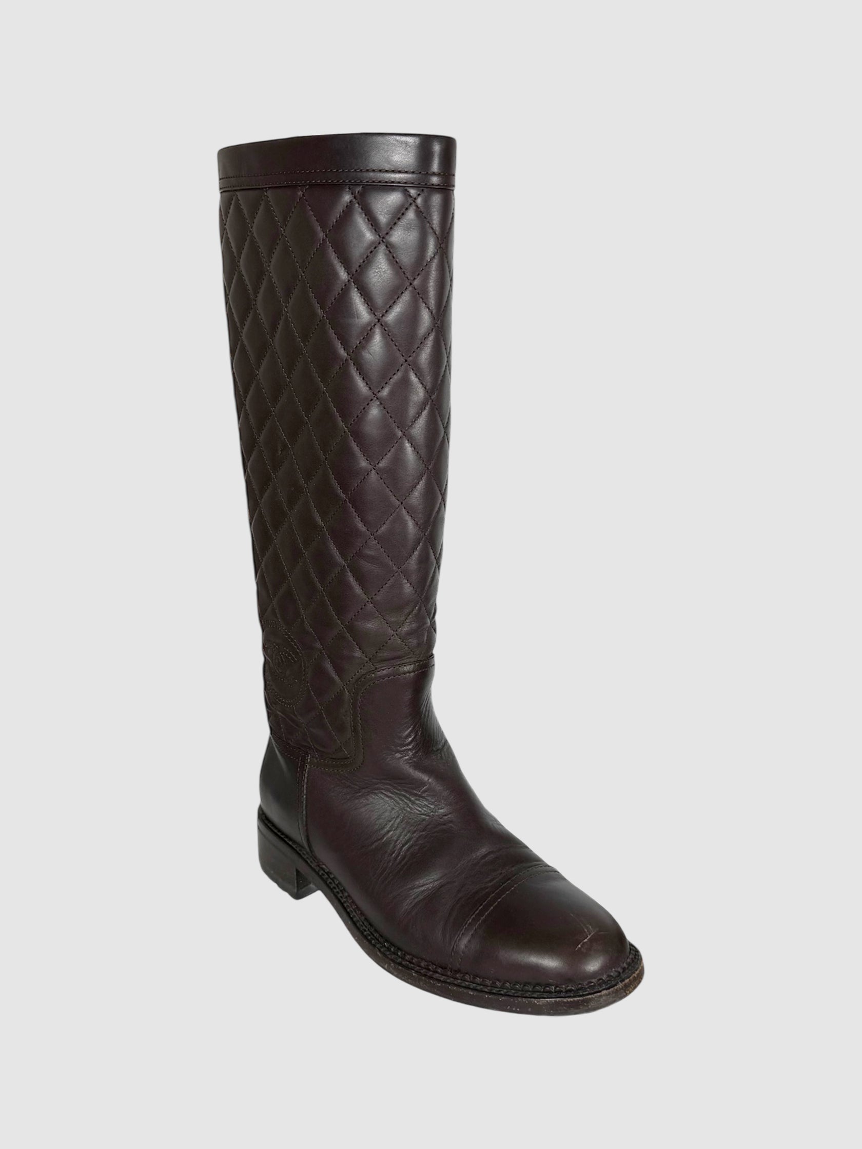 Quilted CC Boots