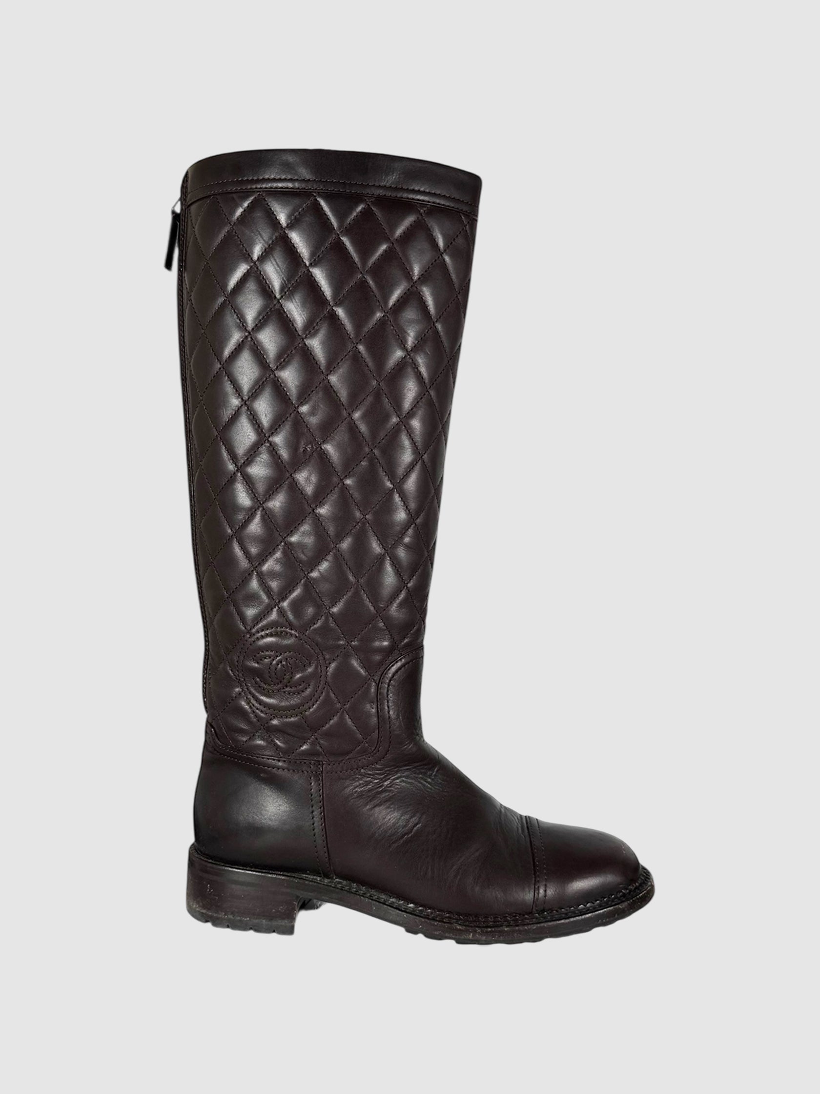 Quilted CC Boots