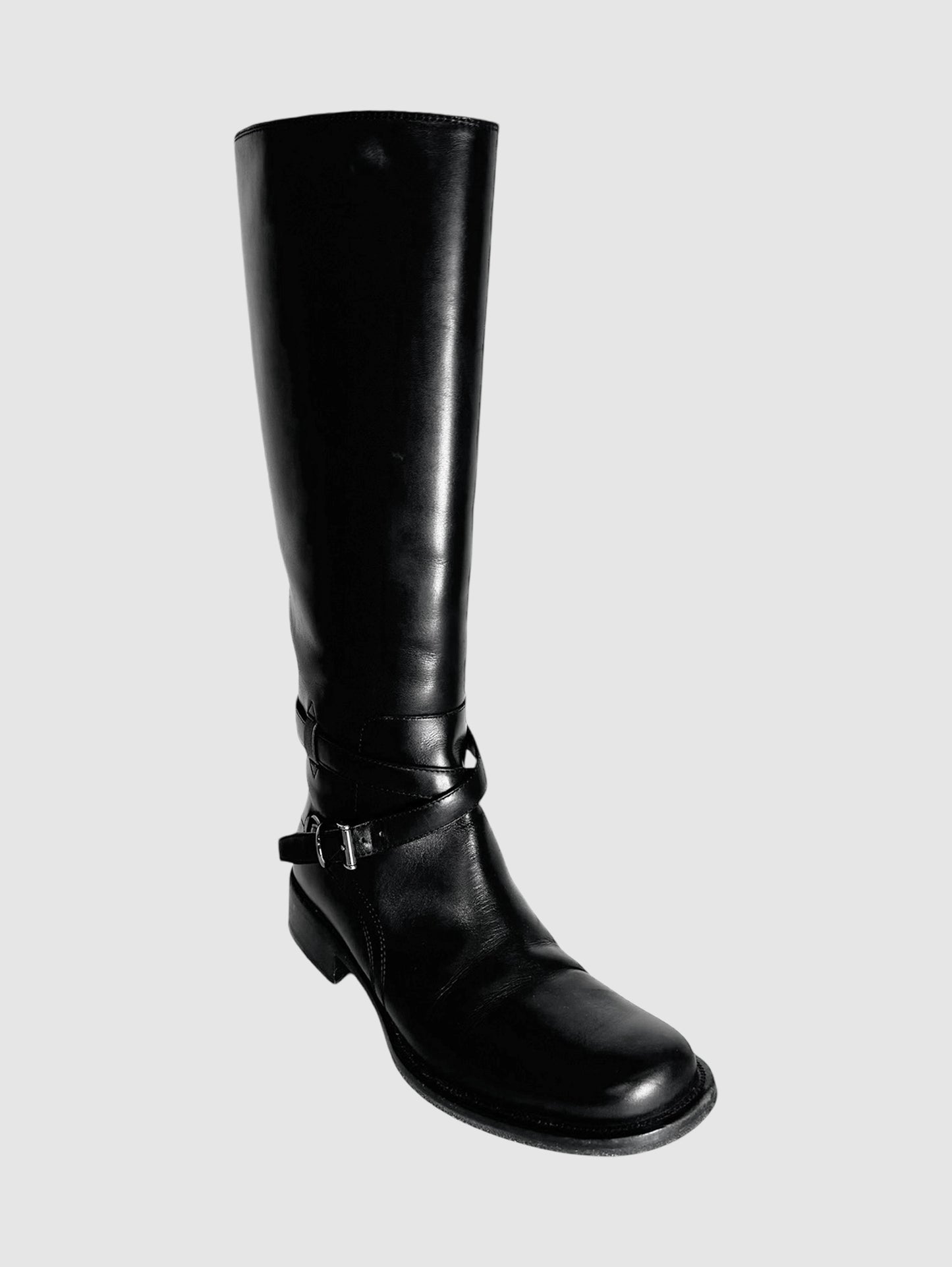 Leather Riding Boots - Size 36.5