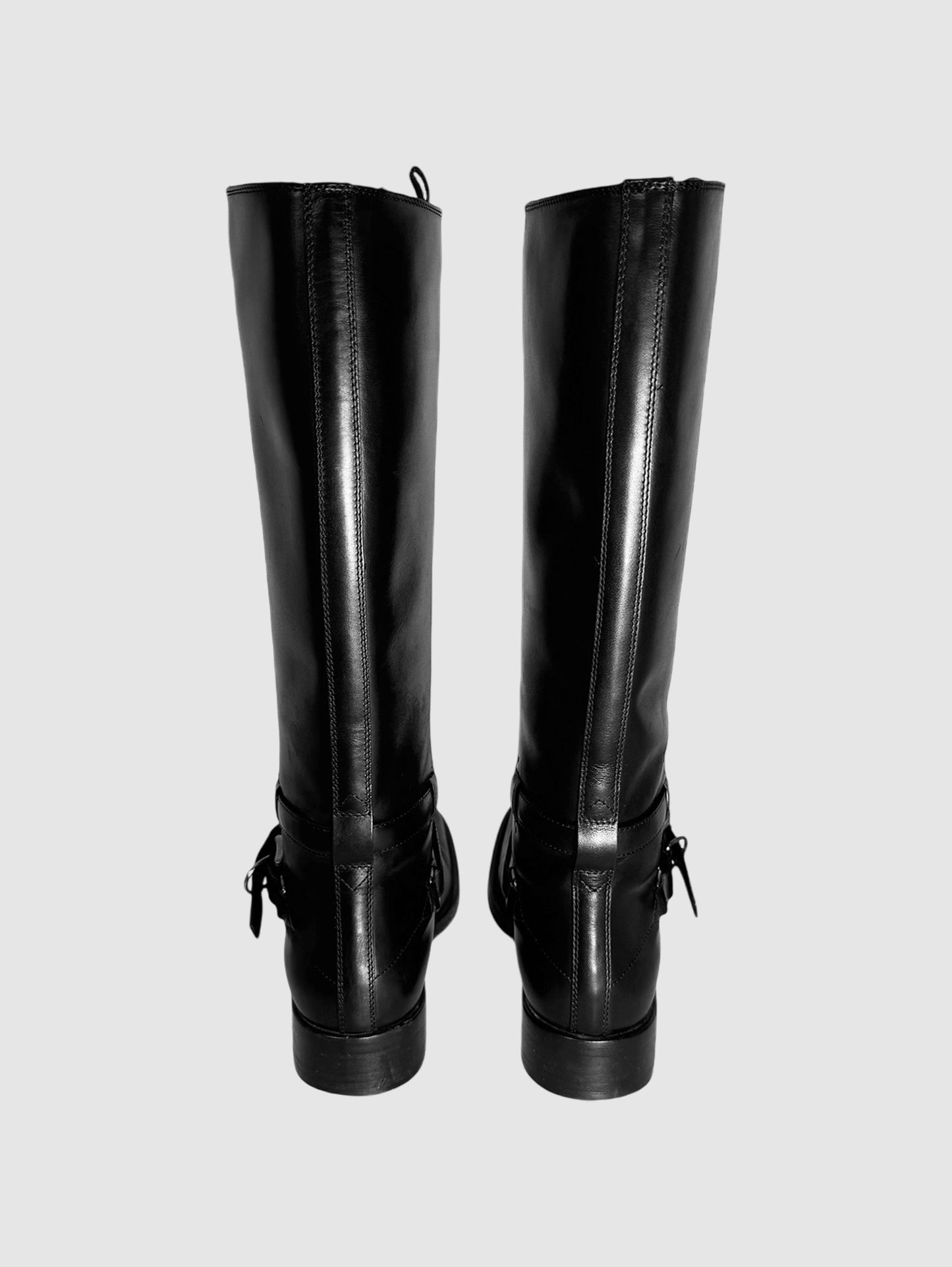 Leather Riding Boots - Size 36.5