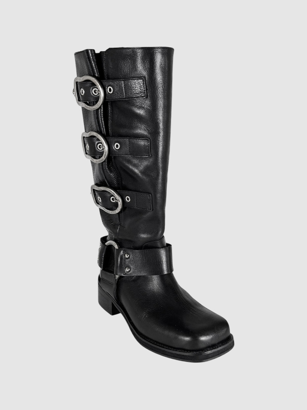 Buckle Biker Boots
