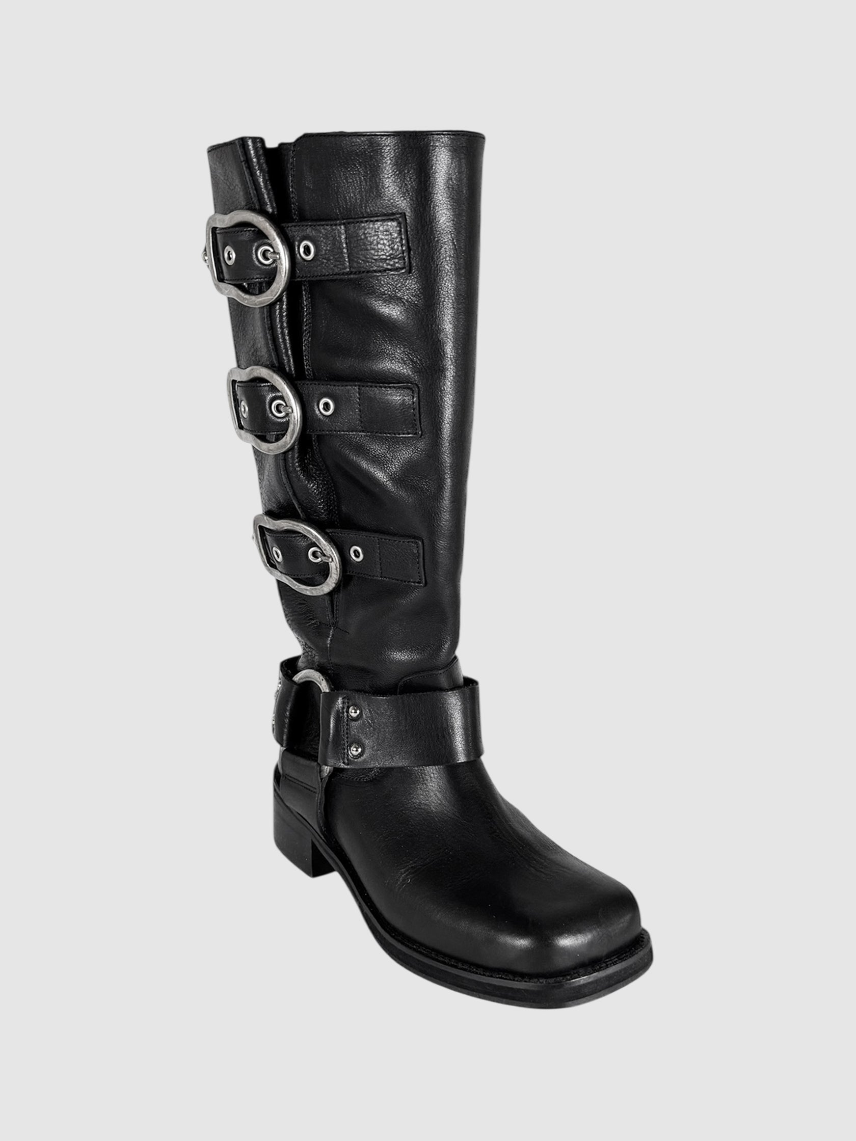 Buckle Biker Boots