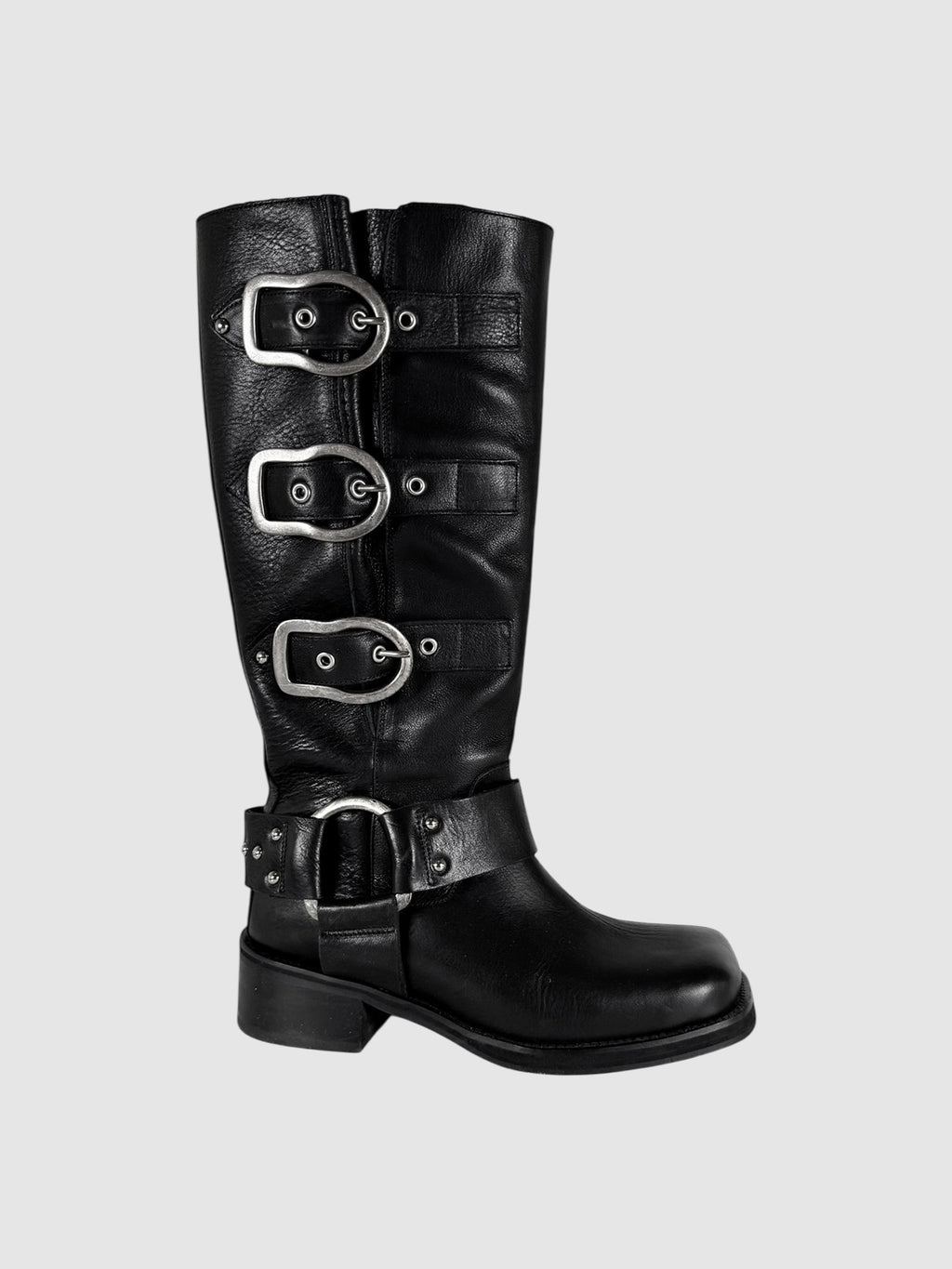 Buckle Biker Boots
