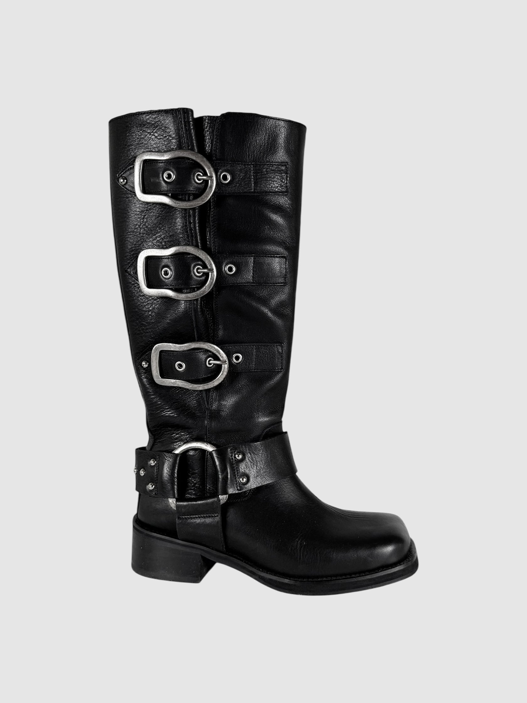 Buckle Biker Boots